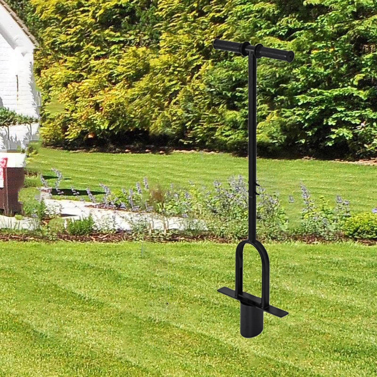 Milageto Accessoires pour planteuse de bulbes, échantillonneur de terre, outil de plantation réutilisable pour jonquilles et dahlias, transplanteur de fleurs, Canne Simple