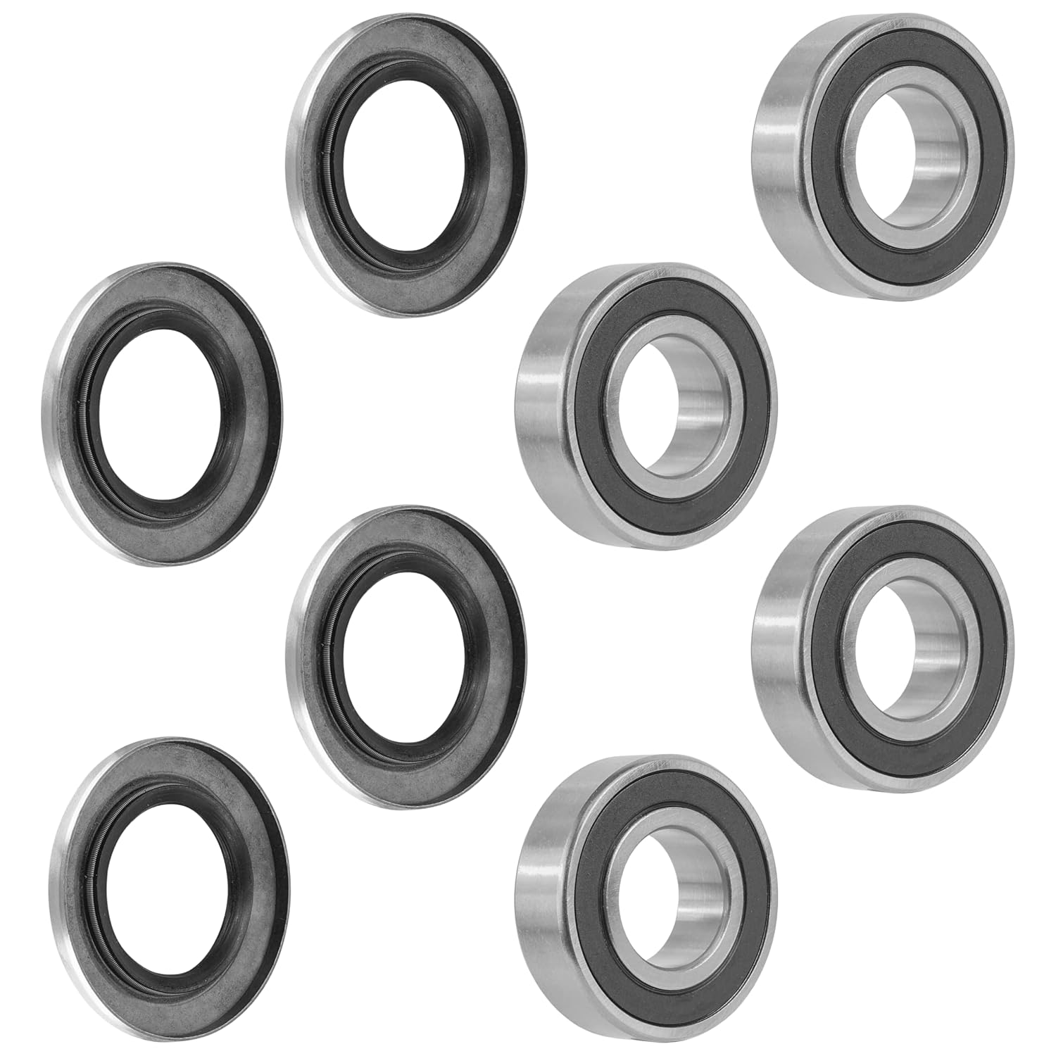 Caltric 302585 10161 300441 300448 30218 300443 Spindle Bearings with Hub Seals Repair kit Compatible with Dixie Chopper