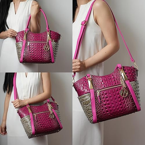 Miniatura 2 de Bolso de hombro MKF para mujer Bolsa de mano de piel sintética, bolsa bandolera con asa superior, bolsillo de moda para mujer