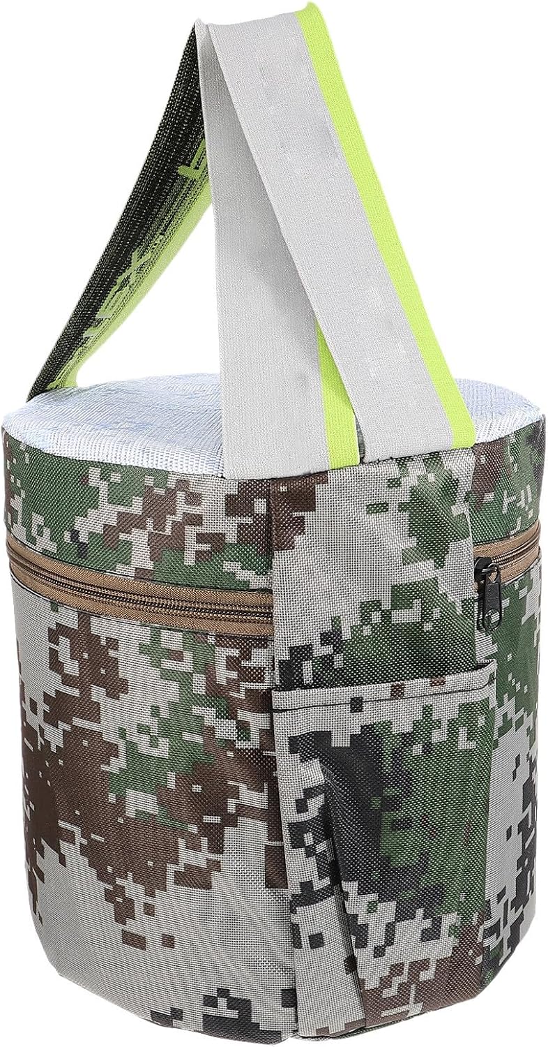 Portable Weeding Gardening Work Stool with Pocket, 25cm High Lightweight Foam Farming Seat for Outdoor Field Work and Camping
