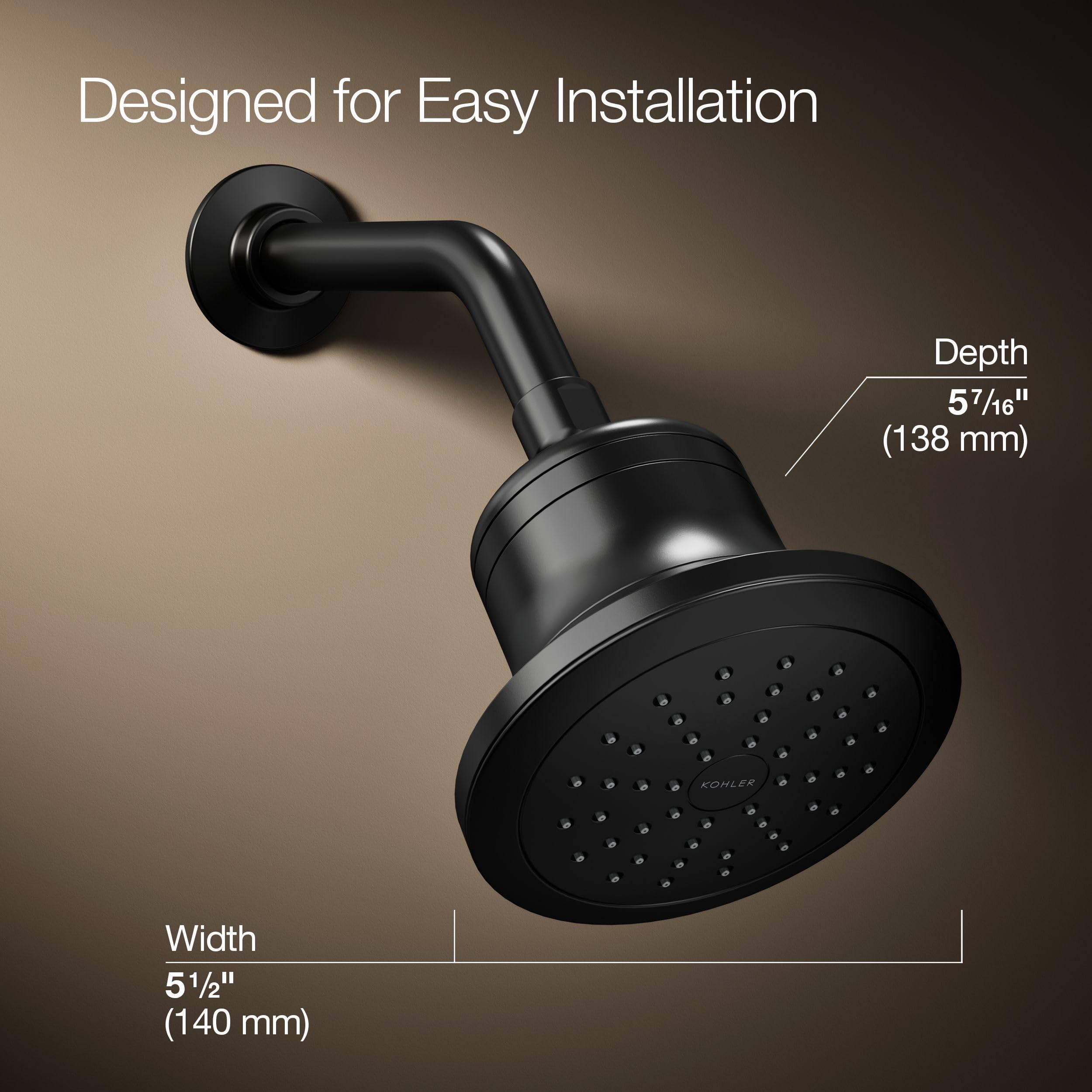 Amazon.co.jp: KOHLER K-33631-G-BL Cinq 単機能フィルターシャワー