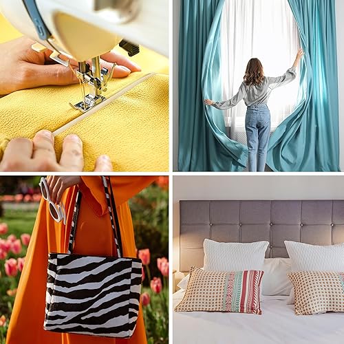 Miniatura 6 de Mandala Crafts Cordón de soldadura de algodón de poliéster rojo para tapicería, cordón de ribete, costura, 20 yardas de  de pulgada, cordón de