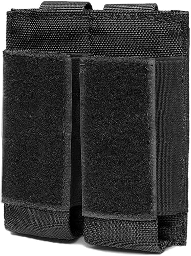 TRIWONDER Funda universal de nailon de 0.354 in MOLLE para cargador de pistola doble triple para revista, bolsa táctica para accesorios (pistola