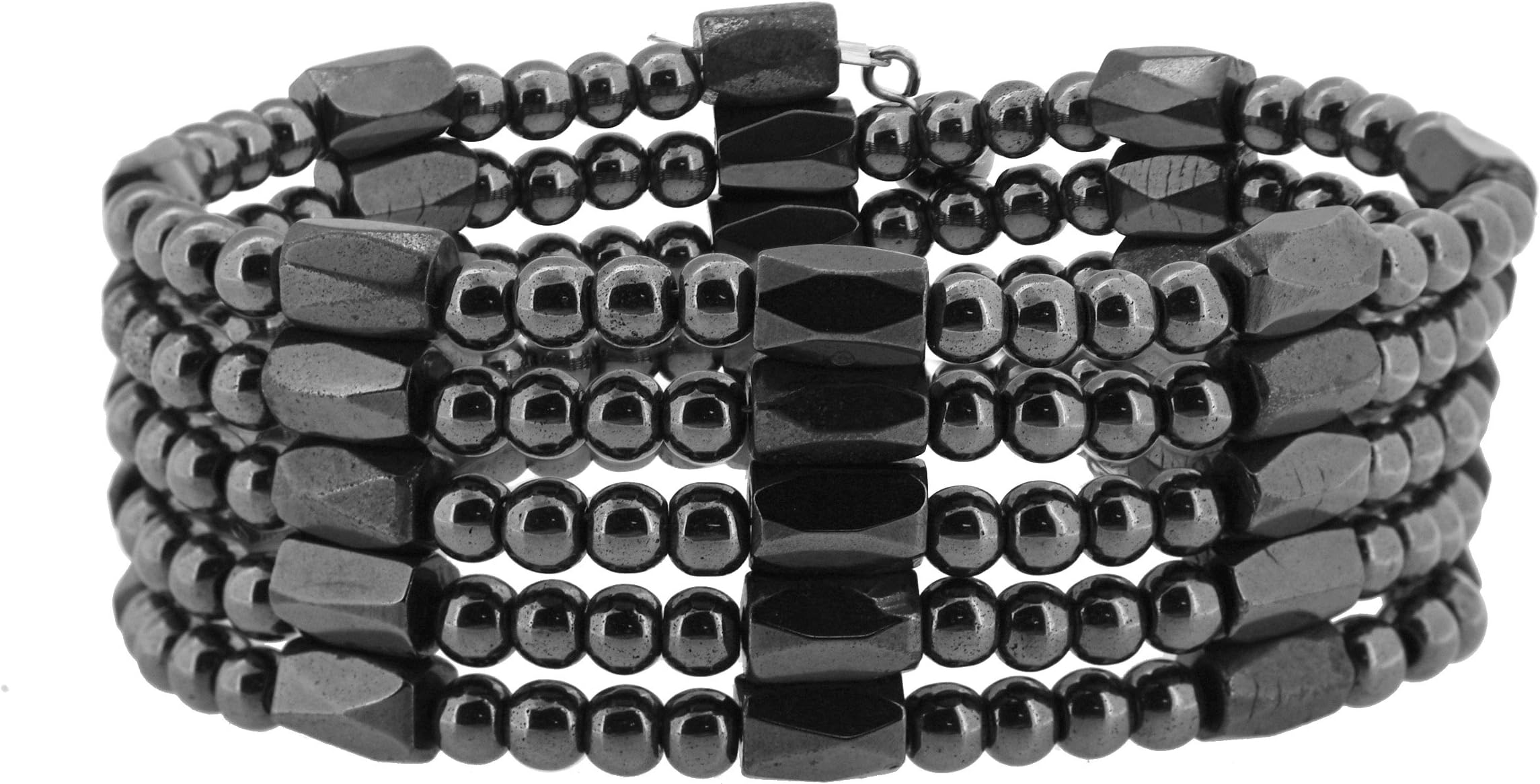 Hematite Necklace Unisex Magnetic Genuine Bead Necklace, Bracelet, Wrap, Anklet