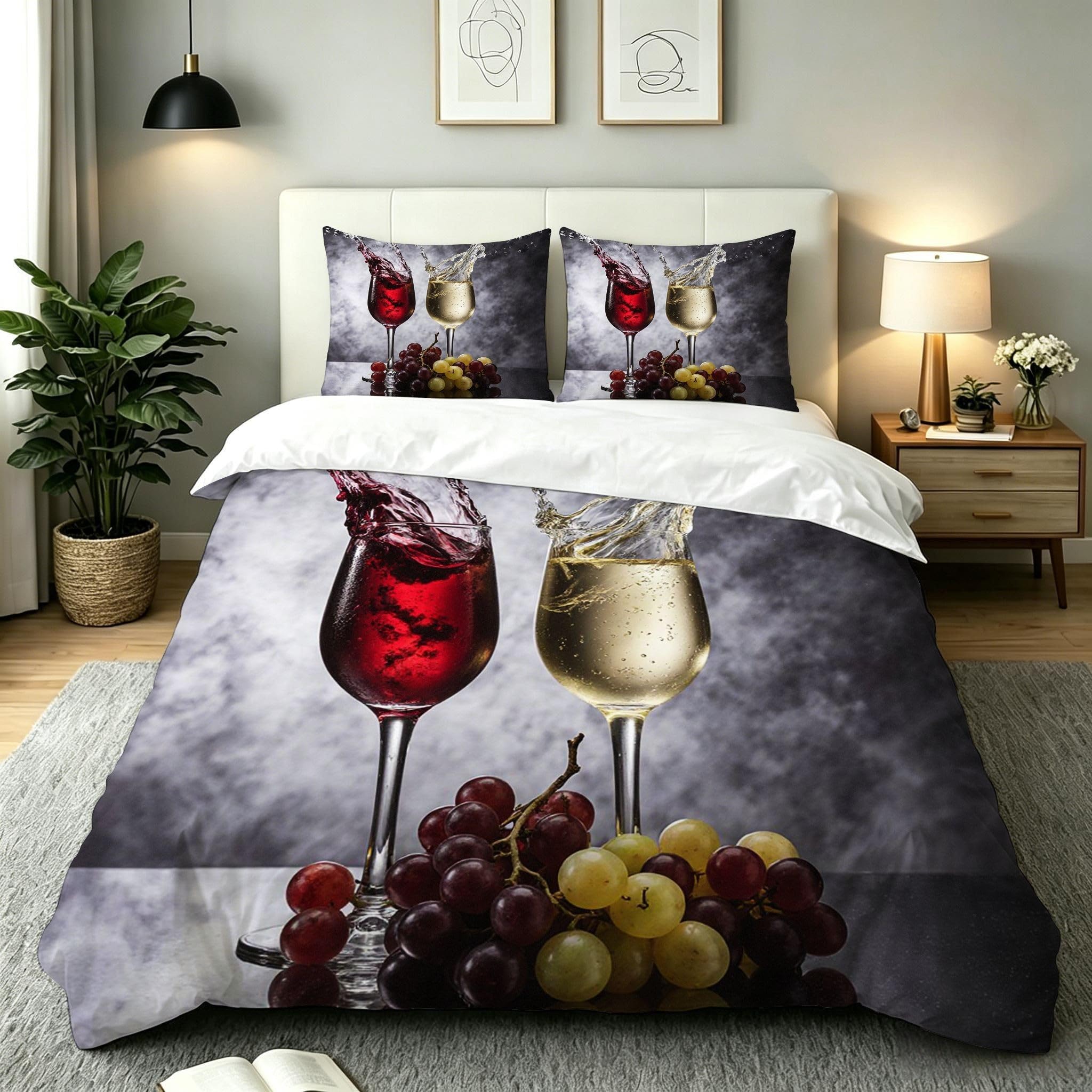 Housse de couette 240x260 respirante en microfibre douce avec fermeture éclair