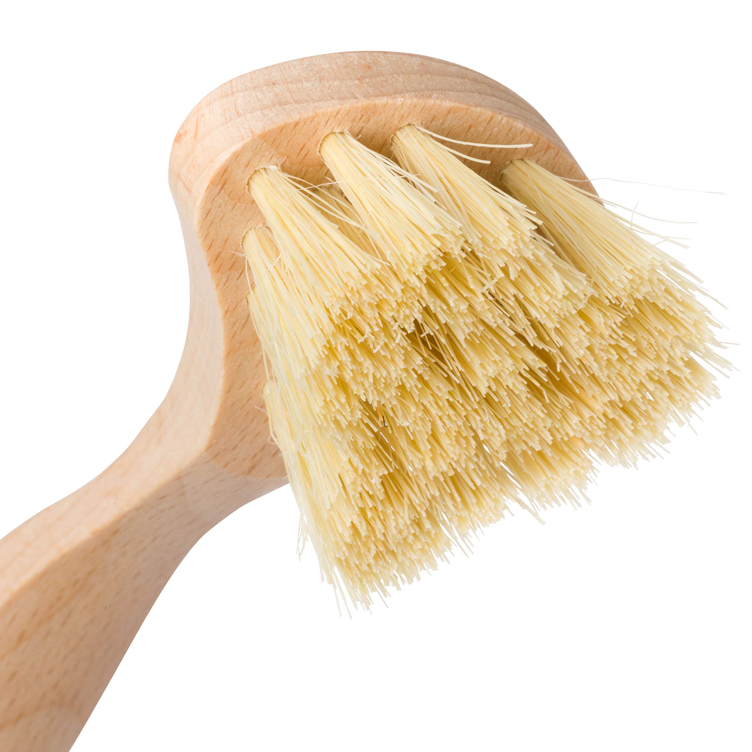 Cepillo para máquina de gofres con mango de madera de haya engrasada, cerdas rígidas de fibra Tampico resistentes al calor, 6-1/2 pulgadas, fabricado en Alemania 2