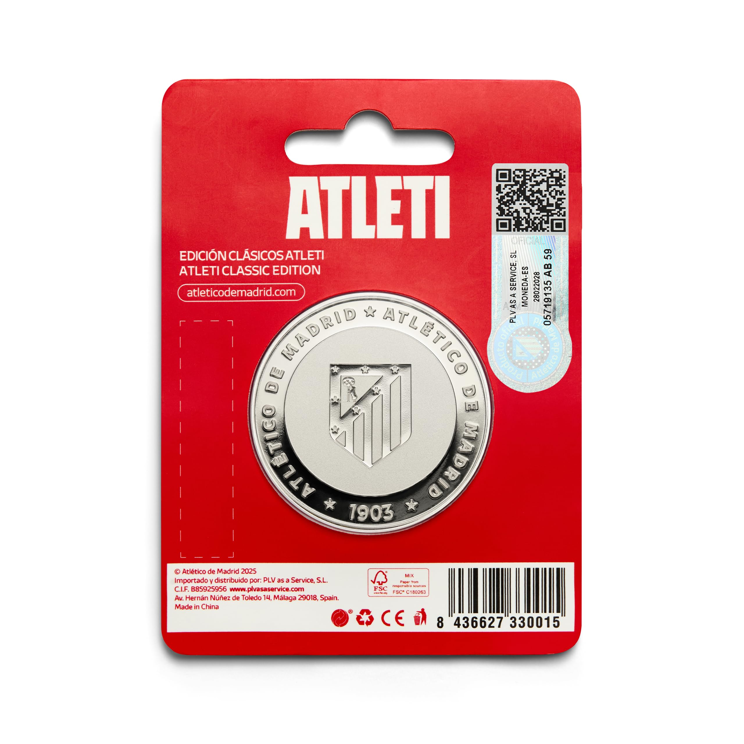 MOCIWORLD Atlético de Madrid, special edition with coat of arms and inscription courage and heart, collector's edition - Image 4