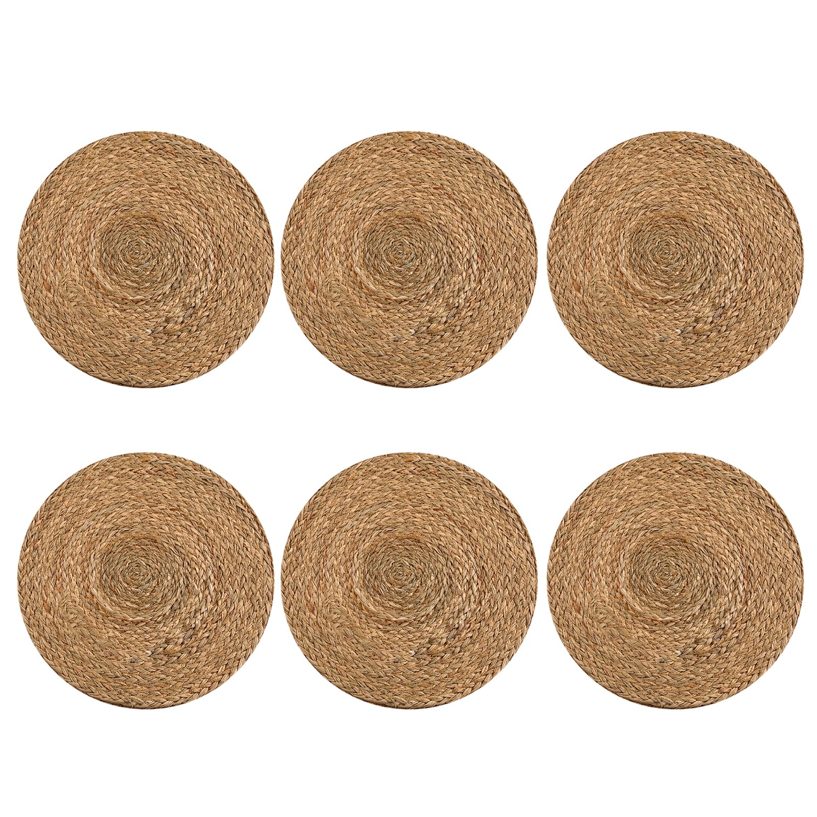 6Pcs Japanese Styles Place Mats Decorative Handwoven Placemat Table Mats Decorations for Outdoor Parties Wicker Placemats Set