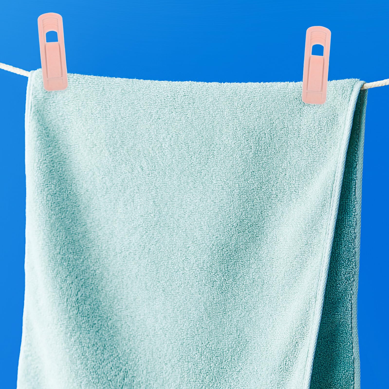 GARVALON Pinzas de Terciopelo para Colgar Ropa 50 Unidades Clips de Plástico Rosa Antideslizantes para Pantalones y Faldas Resistentes al Viento para Uso Doméstico y Exterior