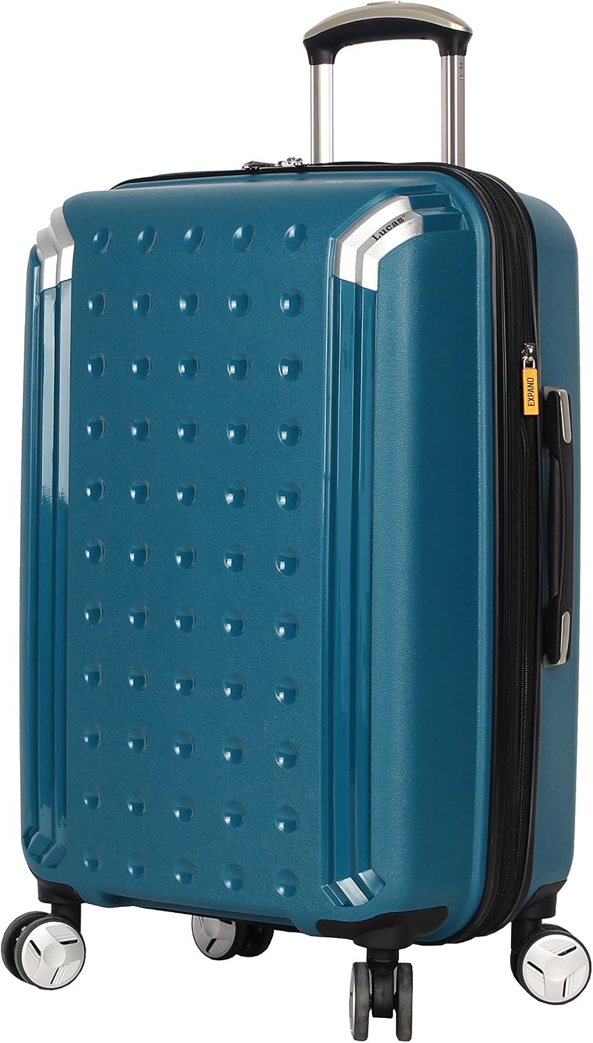 Lucas - Maleta rígida para equipaje (tamaño mediano, 24.0 in, extensible,  con ruedas giratorias) : Ropa, Zapatos y Joyería - Amazon.com