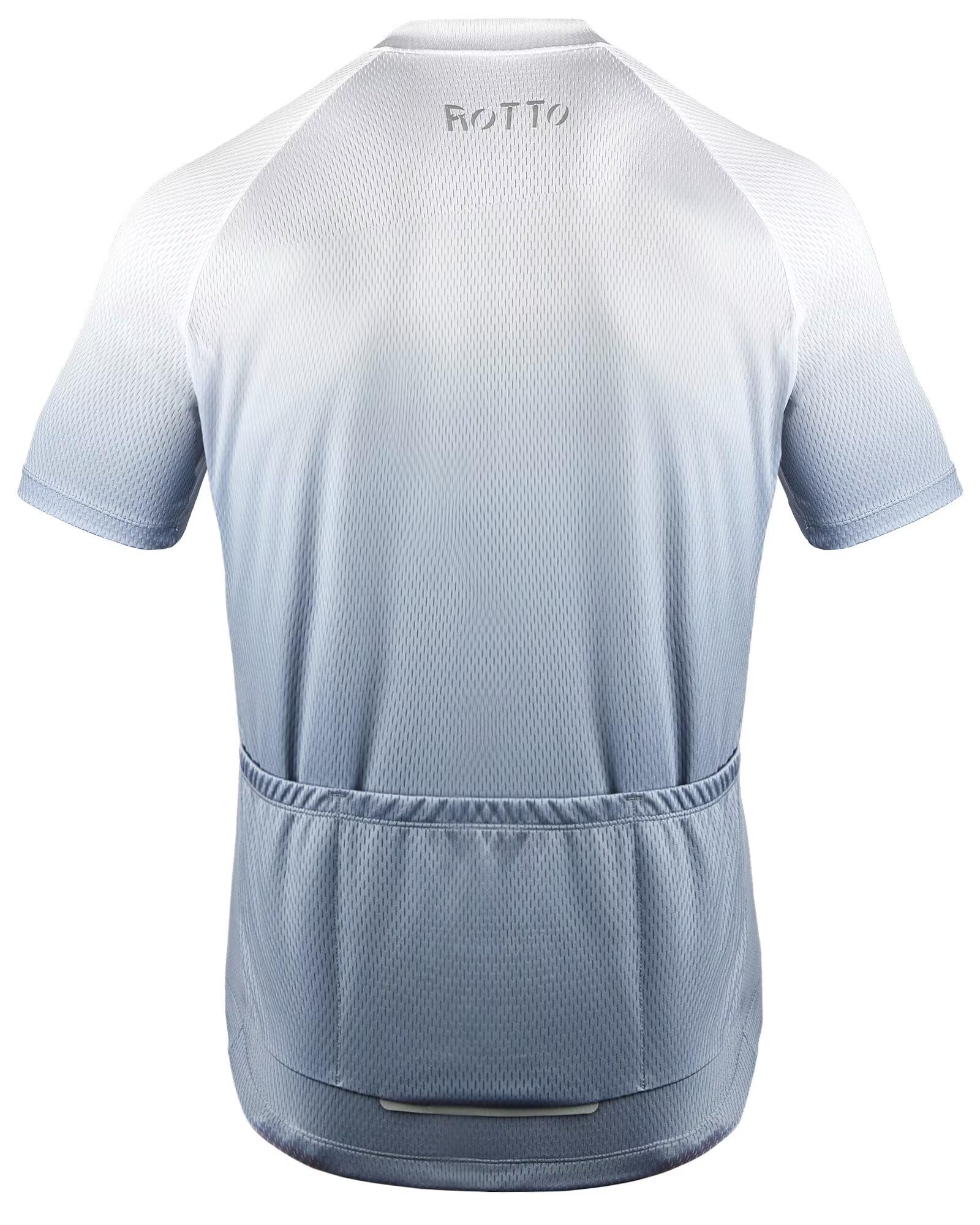 ROTTO Maglia Ciclismo Uomo Estiva Magliette Bici Manica Corta Serie di Colori Sfumati