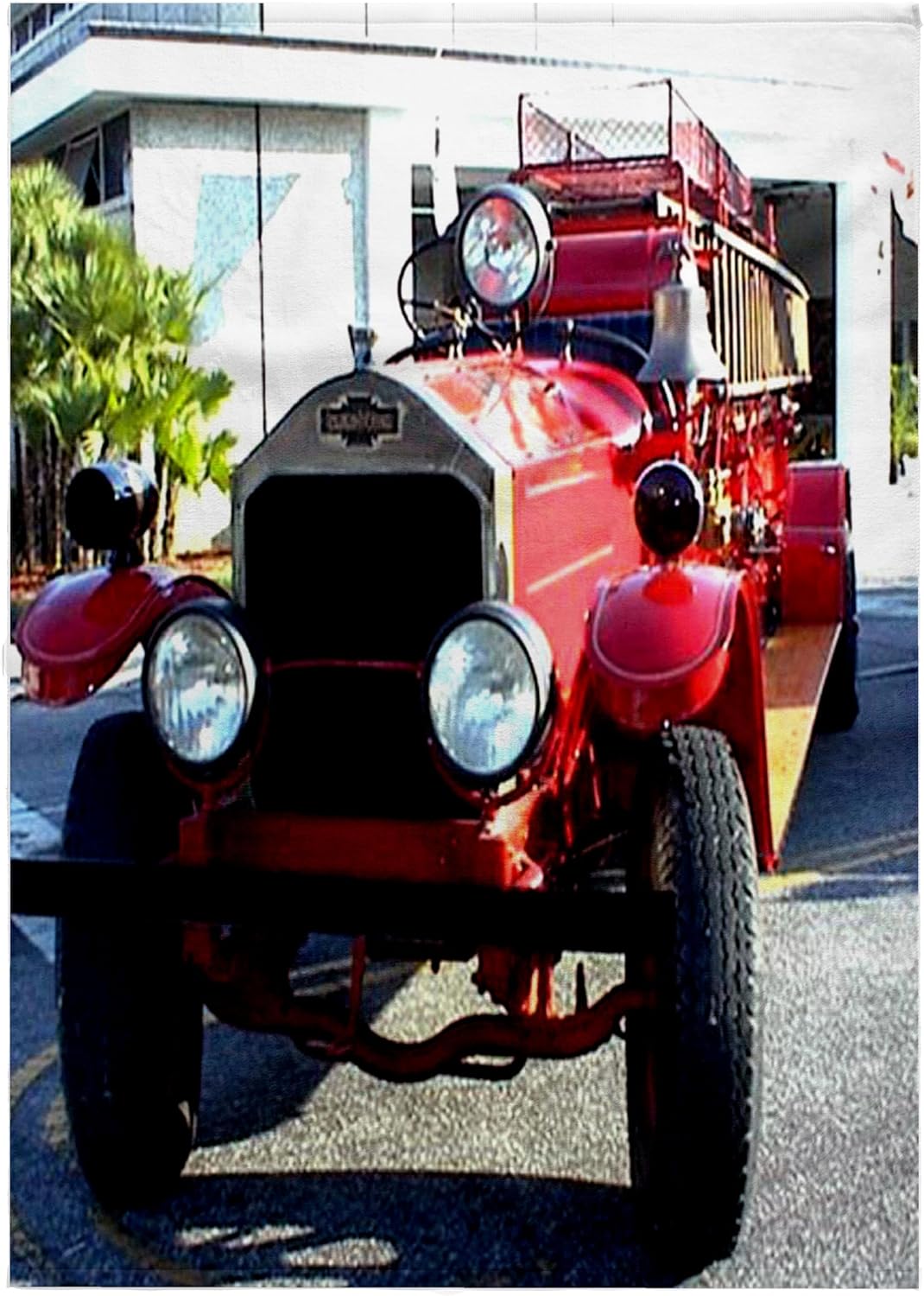 3dRose Old Fire Truck 22x30 Bath Hand Pool Towel