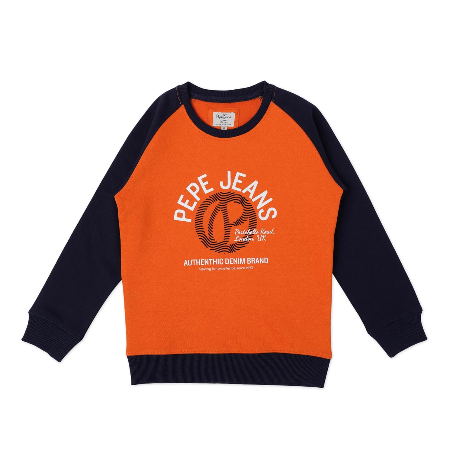 Pepe Jeans Boys Cotton Blend Crew Neck Sweatshirt Pepe Jeans Boys Cotton Blend Crew Neck Sweatshirt