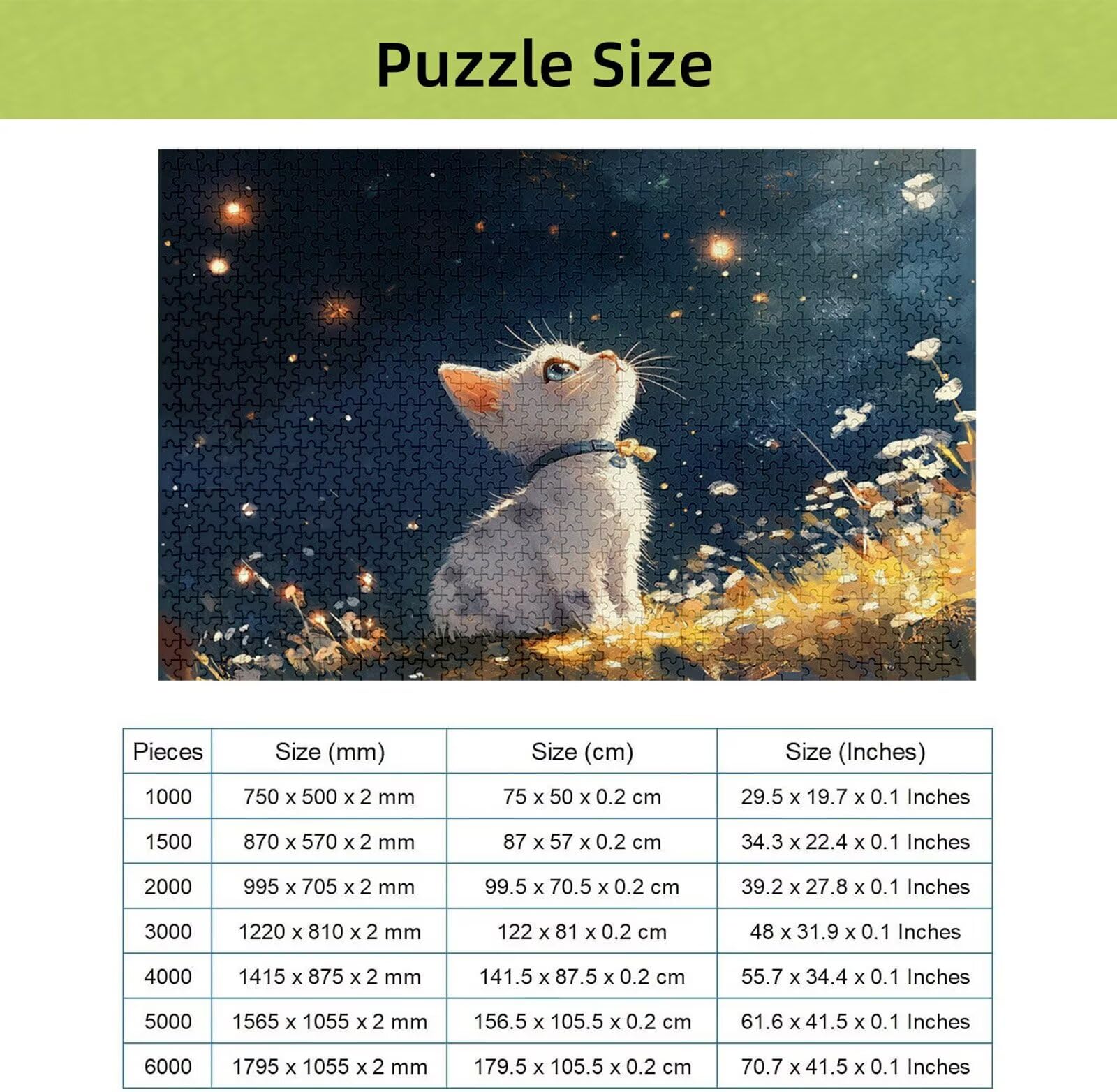 Puzzle 4000 Pièces Fleur, Puzzle 4000 Pièces Adultes et Enfants, Puzzles Bois avec Une Boîte d'emballage Exquise, Jeu Éducatif Puzzles Chat, Noël Decoration Maison, Cadeau Femme, Cadeau Homme H-1430