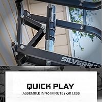 Vista 3 de Silverback NXT - Aro de baloncesto fijo y altura ajustable de 54 pulgadas con diseño QuickPlay