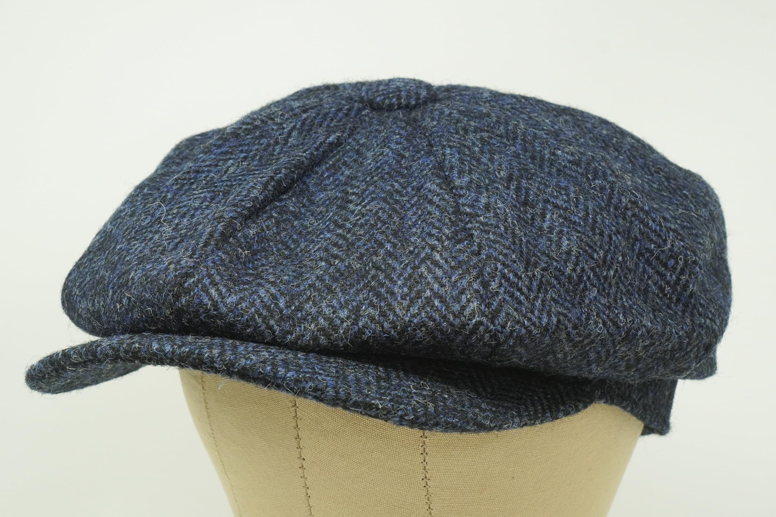 Borges & Scott Casquette Lomond Newsboy - 100% Laine - Harris Tweed - Tissé à la Main - Résistant à l'eau