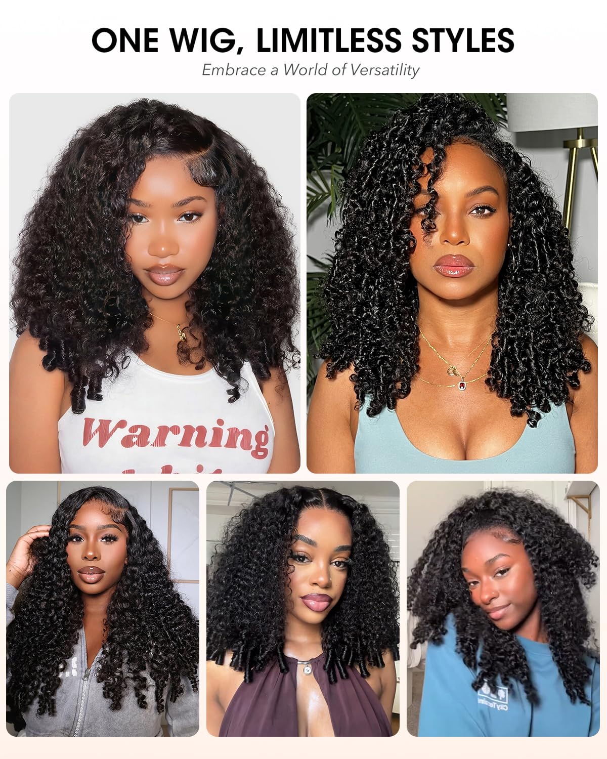 Tunfine C-side część burmese kręcone 6x6 sznurowane sznurki ludzkie włosy 50 cm | 200% Gęstość Peruka z Włosów Ludzkich Pre Plucked Pre Cut z Spiral Curly Ends, Glueless Natural Color Wig
