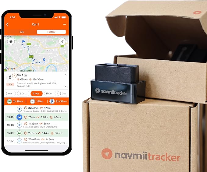 Navmii Tracker Mini GPS Tracker for Cars, Vehicle GPS Tracker Locator