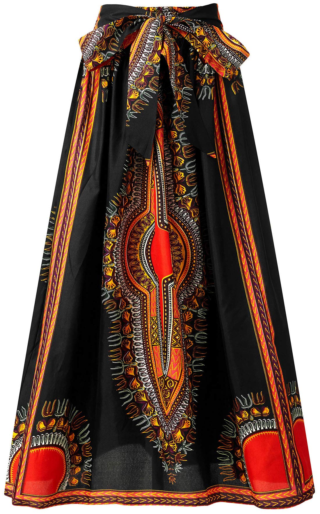 ShenbolenWomen African Print Skirt Ankara Maxi Skirt Dashiki Skirt