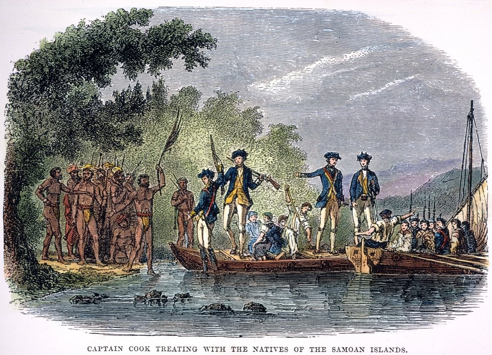 Amazon.co.jp: クック サモア先住民 1770年代 ジェームズ・クック船長