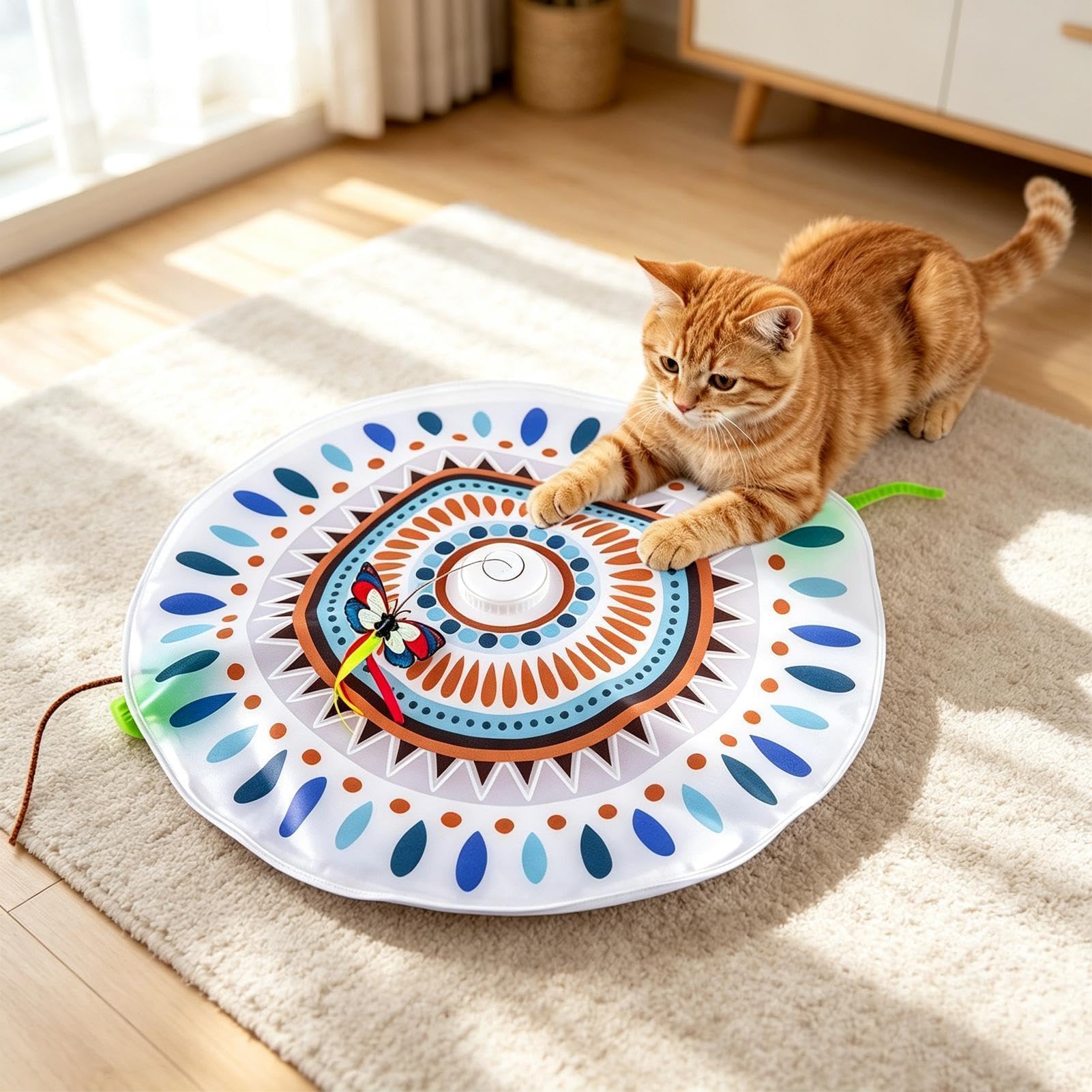 Generico Giocattoli Per L'Esercizio Dei Gatti Di Arricchimento Intelligente | Giocattolo Antinoia Per Gatto Adatto a Interni, Esterni, Balcone, Appartamento, Casa, Soggiorno