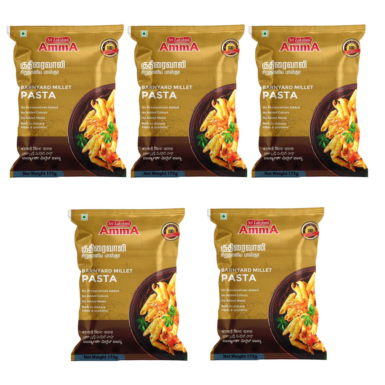 Sri Lakshmi Amma Barnyard Millet Pasta (175 Grams) | Pack of 5 | Healthy Pasta…-image-8