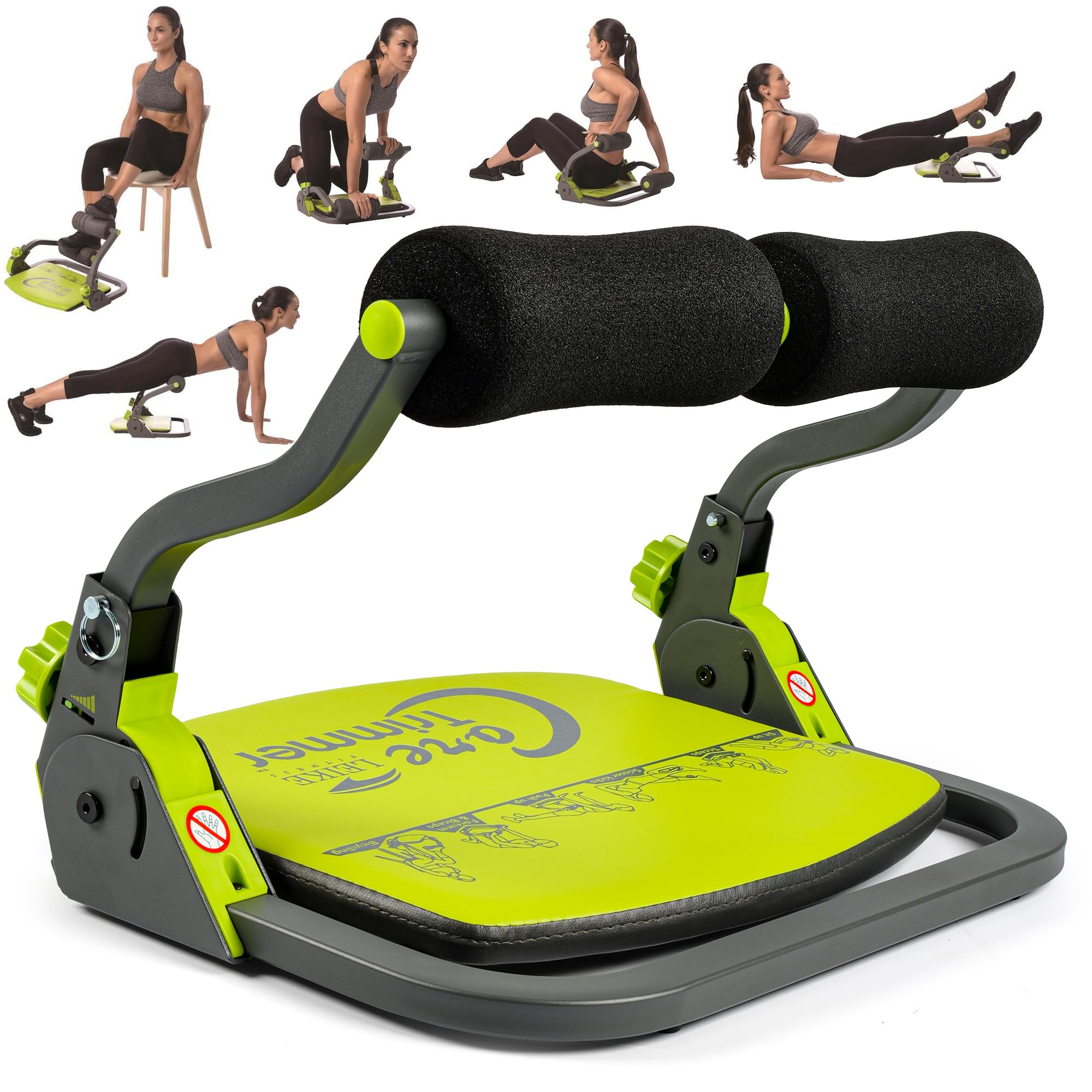 Appareil Abdominal Leikefitness – Multi-exercices, Rebond Réglable, Charge 150 Kg, Pliable – Pour Abdos, Pompes, Jambes