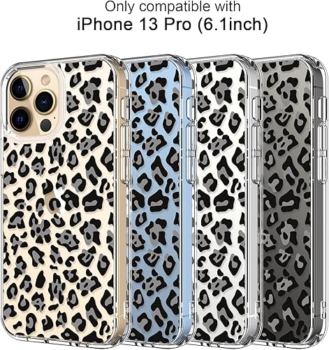 Miniatura 6 de ICEDIO - Funda para iPhone 13 Pro con protector de pantalla, delgada, transparente, con diseños de moda para niñas y mujeres, funda protectora para