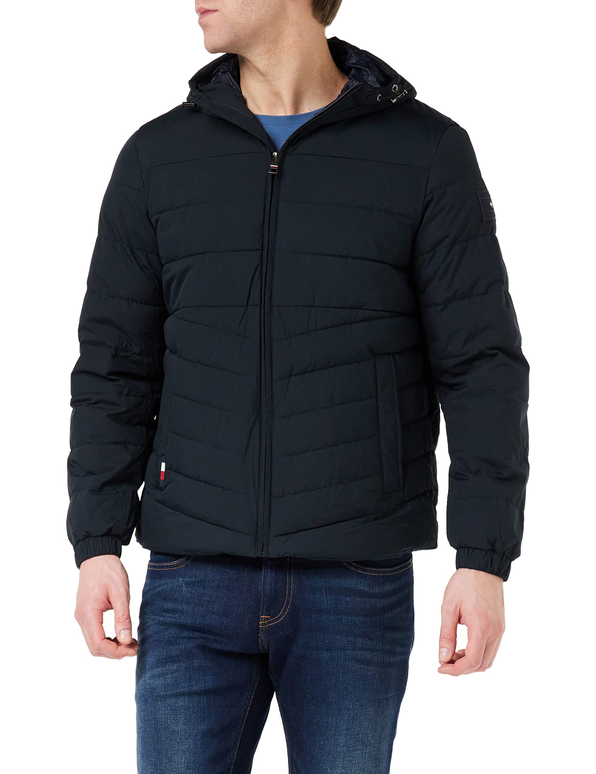Tommy Hilfiger Men Jacket Winter, Blue (Desert Sky), M