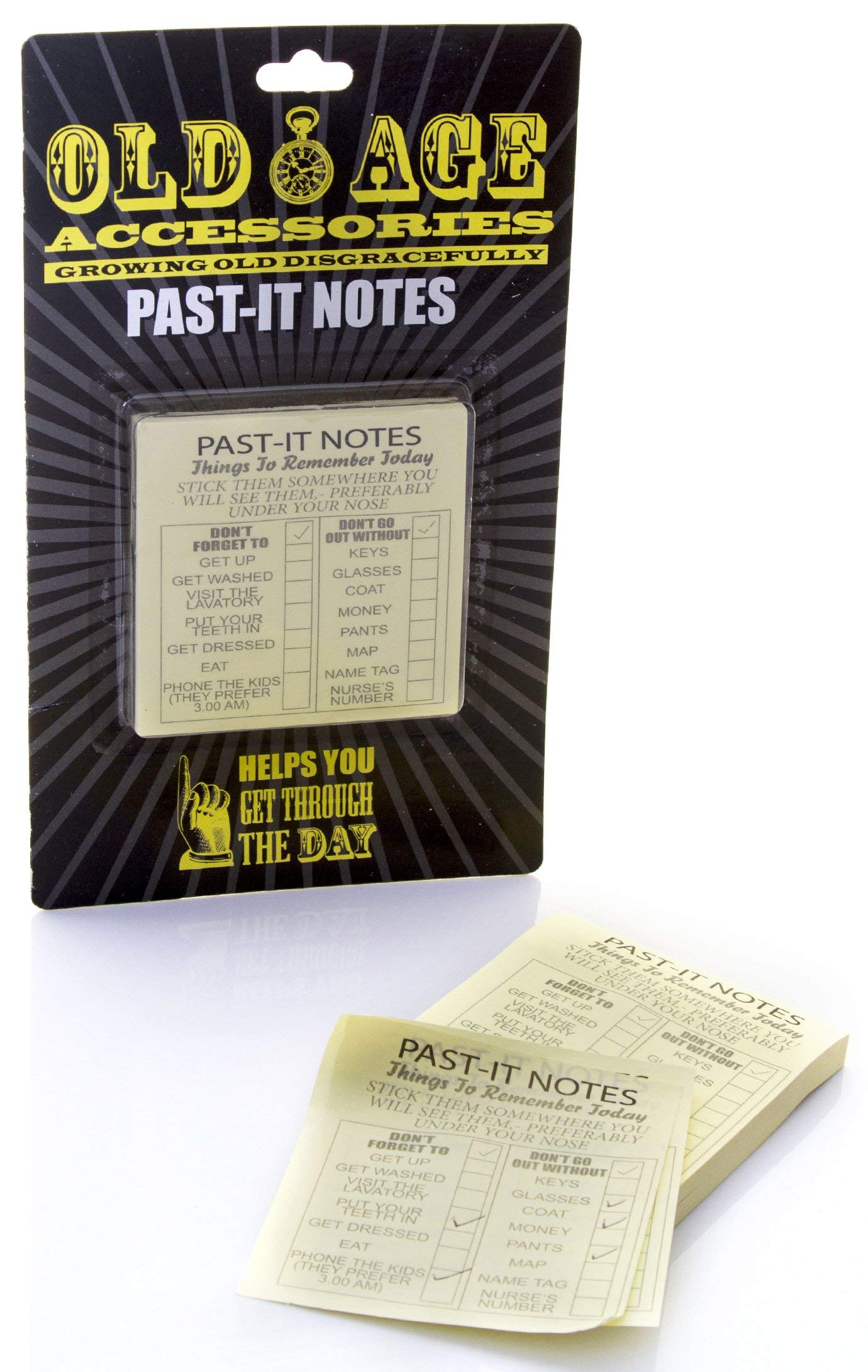 Boxer GiftsOld Age Past-It Notes | Funny Gift for Retirement Birthday Christmas Secret Santa,