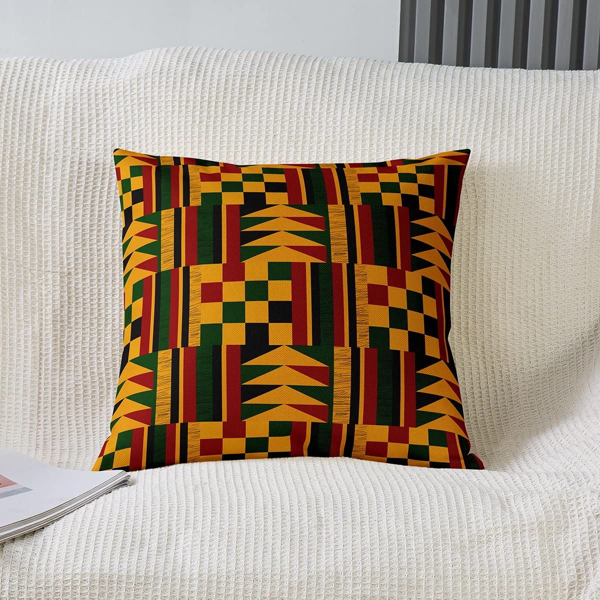 MANEMI - Set di 2 federe per cuscino 60 x 60 cm - federa per cuscino a forma di busta, poliestere traspirante e morbido, senza cerniera