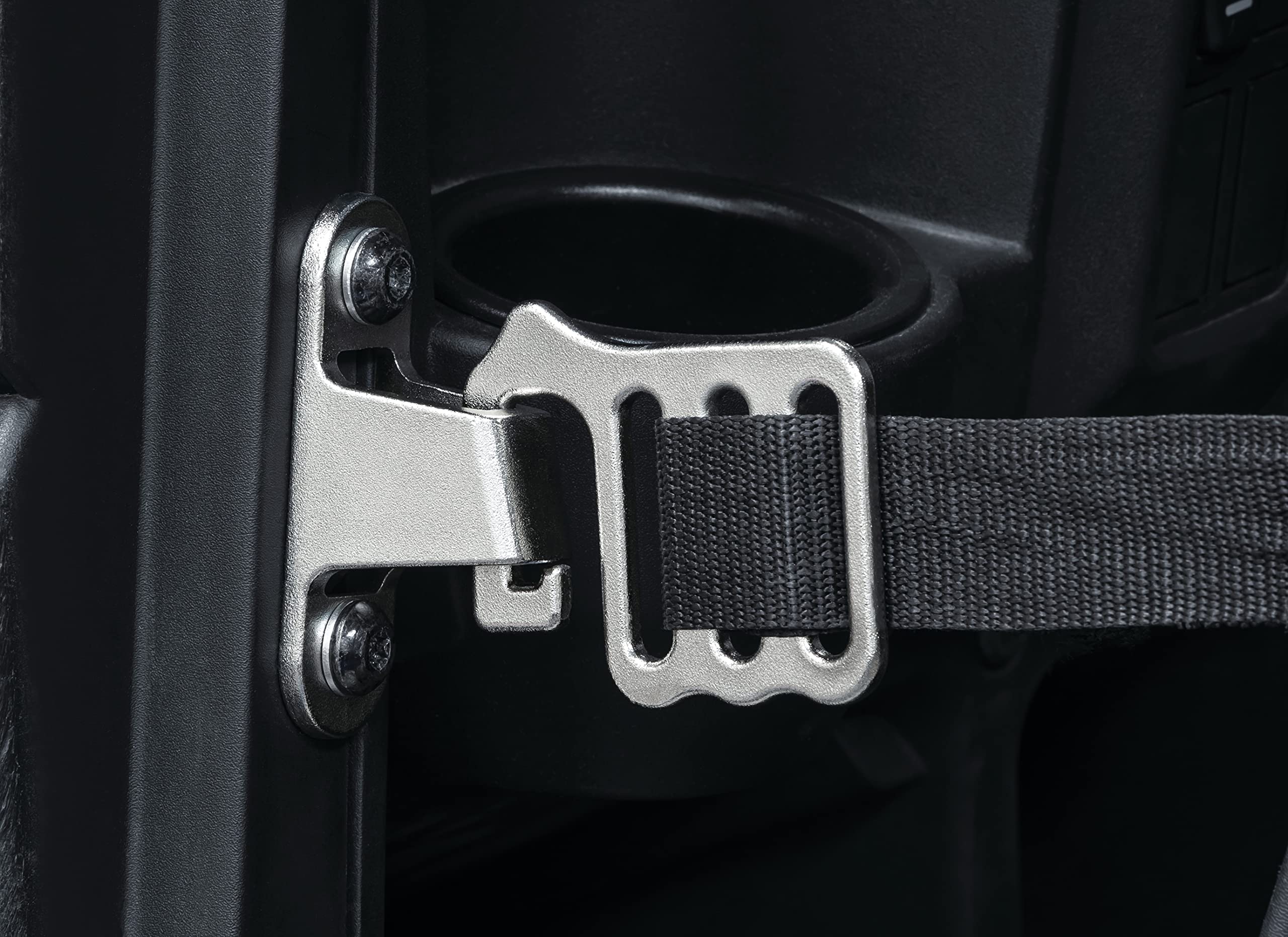 Kuryakyn 6619 Replacement Buckle: 2018-2020 Ranger 1000 Models with Stock Net-Style Doors, Silver