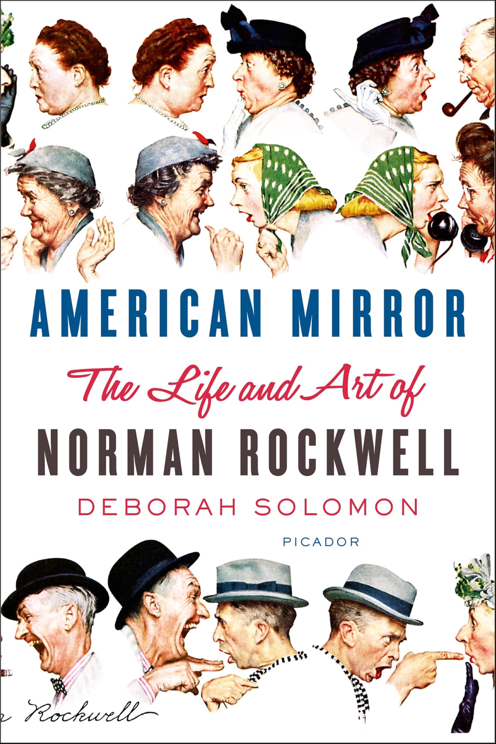 Norman Rockwell American Mirror beau livre de salon pour passionnés d'art