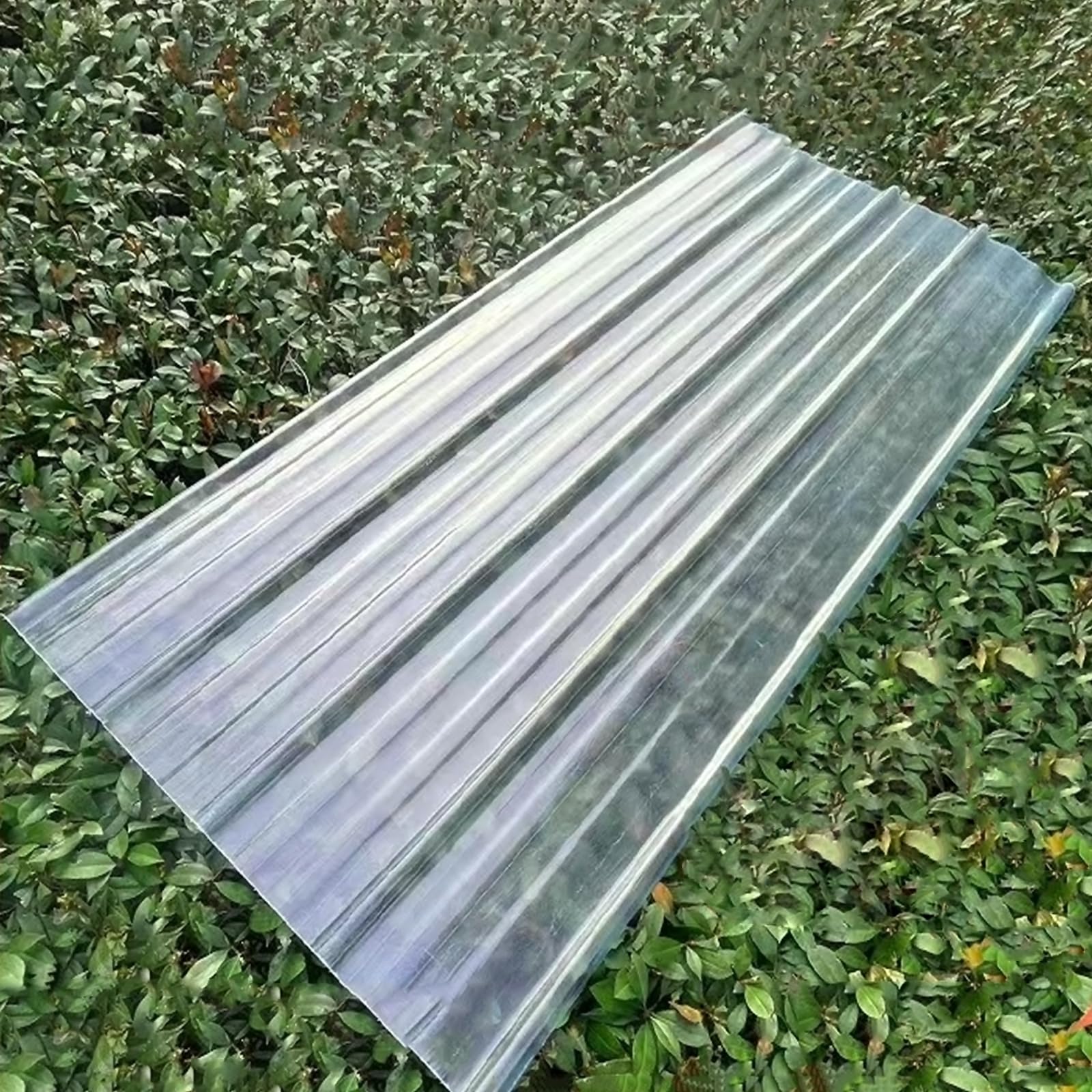 Paneles para Tejado FRP,Placa Ondulada de 1,5mm,Placas Techo,Planchas Transparentes Tejados,Chapa Tejado de Techo Aislante a Prueba de Lluvia,para Cochera Invernadero (0.9x1.1m/35x43in,5 Pcs)