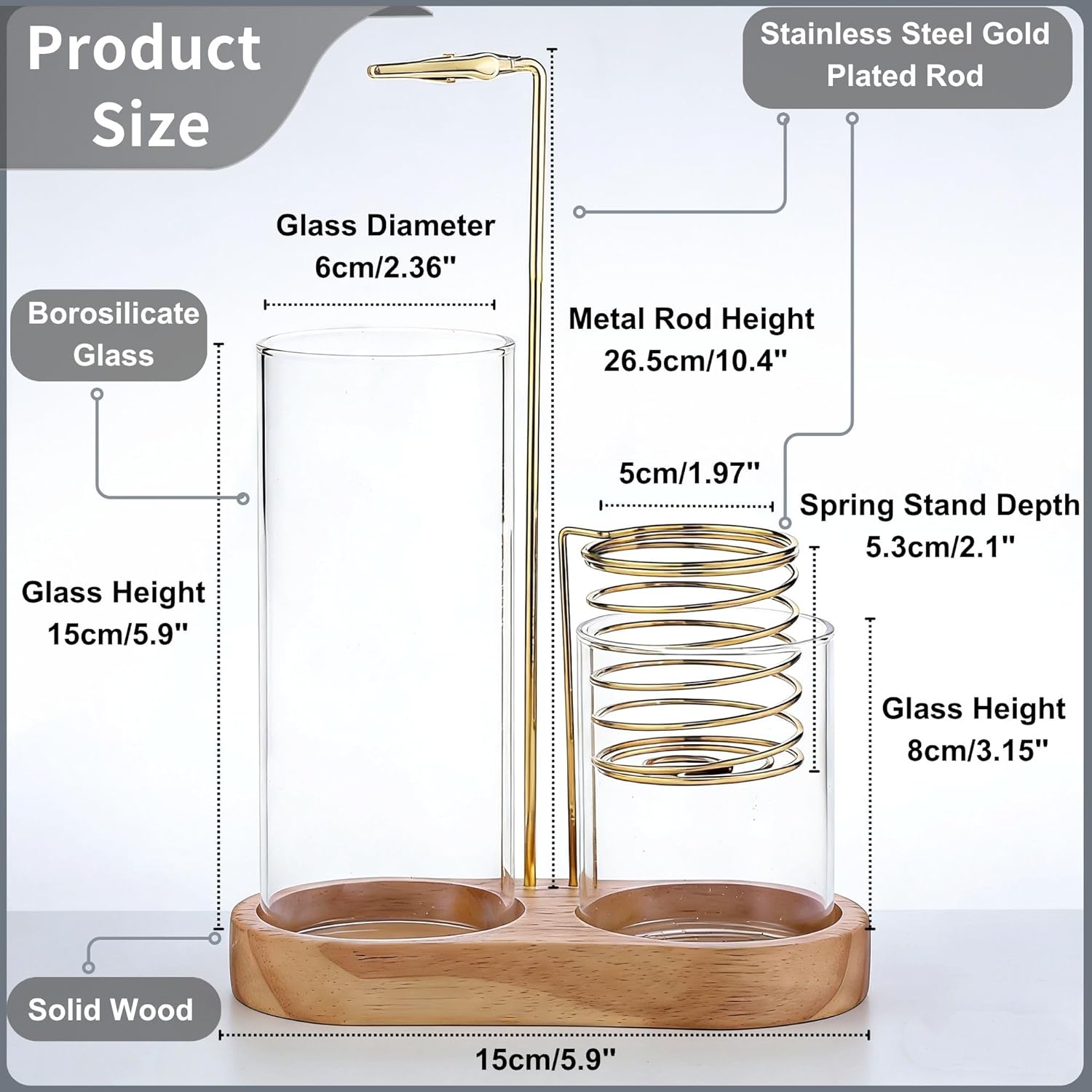 3 in 1 Incense Holder for Burning Insence-Stick & Palo Santo & Sage Sticks, Hanging Upside Down Incense Stick Burner with Glass Ash Catcher & Storage, Lasting Burning Palo Santo Sage Burner