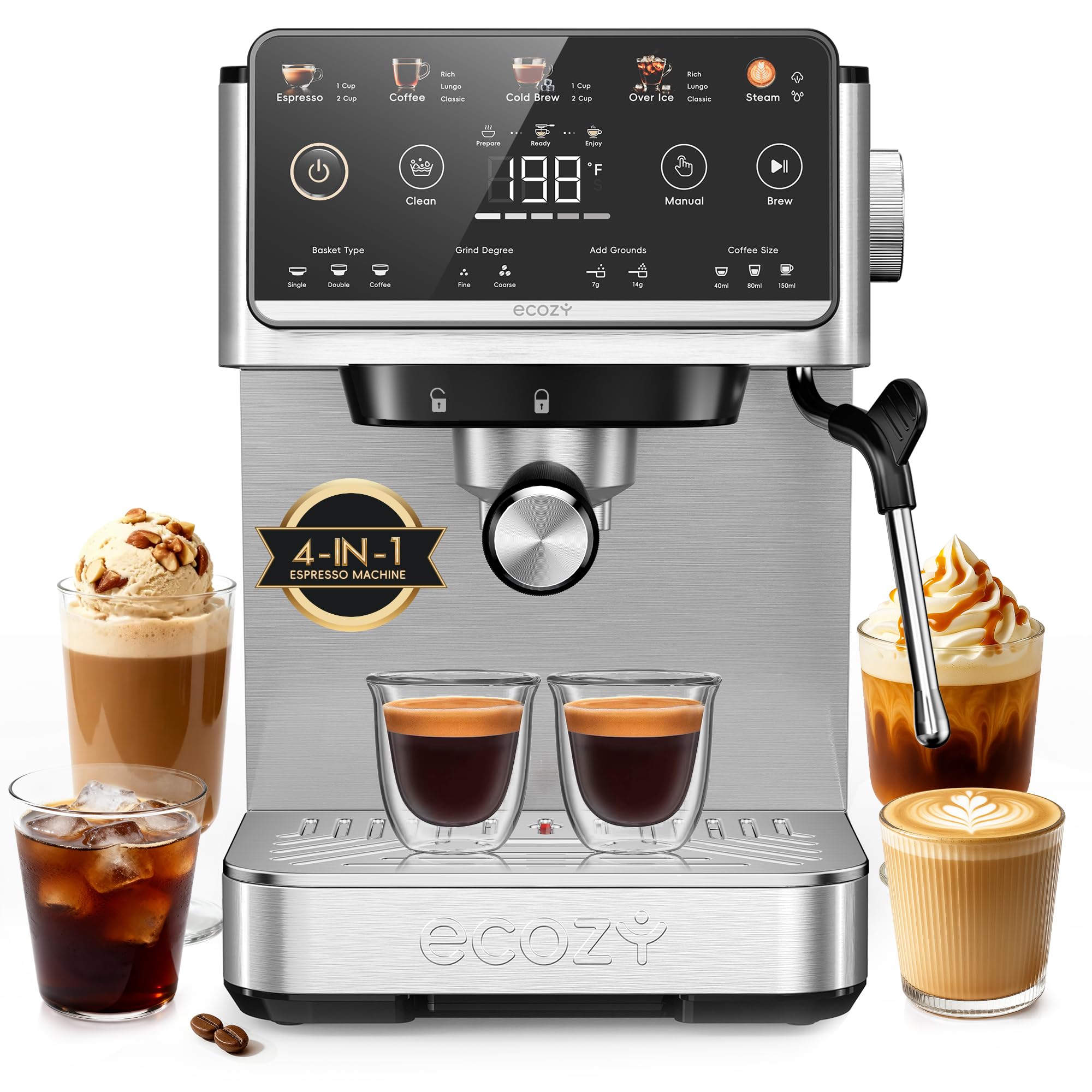 ecozy 4-in-1 Espresso Machine