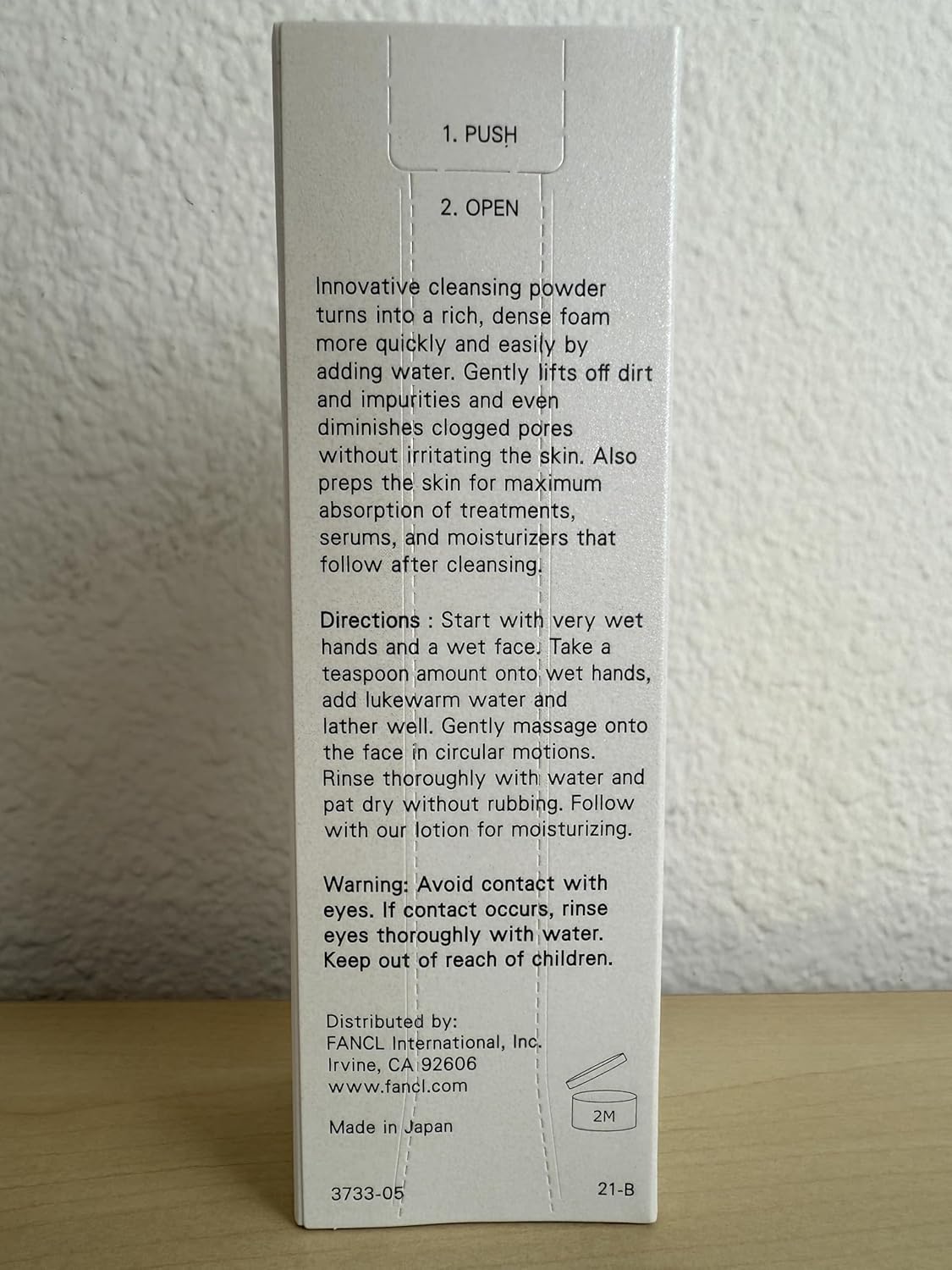 FANCL Facial Cleansing Powder – Japanese Powder-to-Foam Cleanser with Agar & Rice Starch, Gently Removes Impurities & Clogged Pores, Preservative-Free Hydrating Formula [US Exclusive Edition] - Image 4