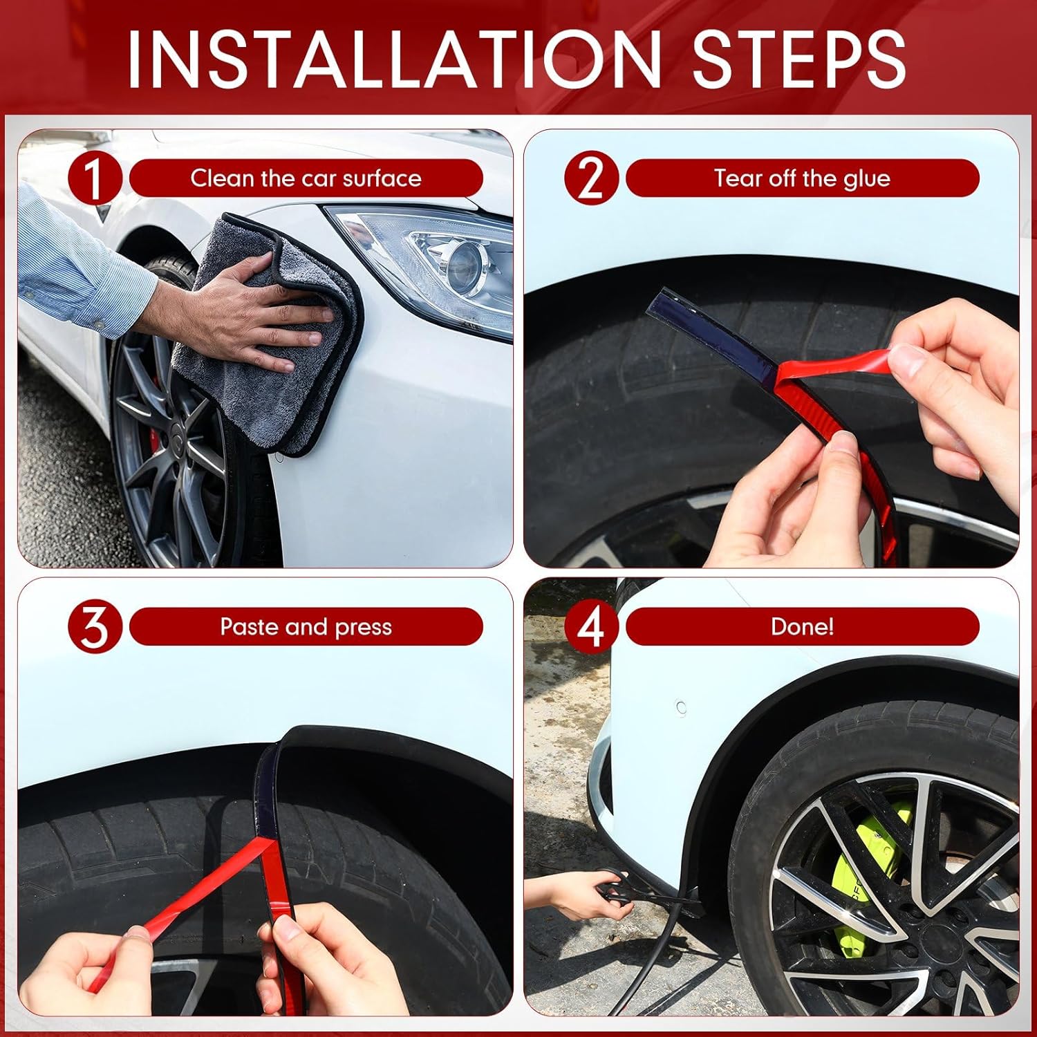 26ft Car Door Edge Trim Guards with Tape L Shaped Lip Guard Trims Molding Kit Doors Black Rubber Automotive Seal Doors Edge Protector for Cars Fender Camper Canopies Mirror Edges Running Board