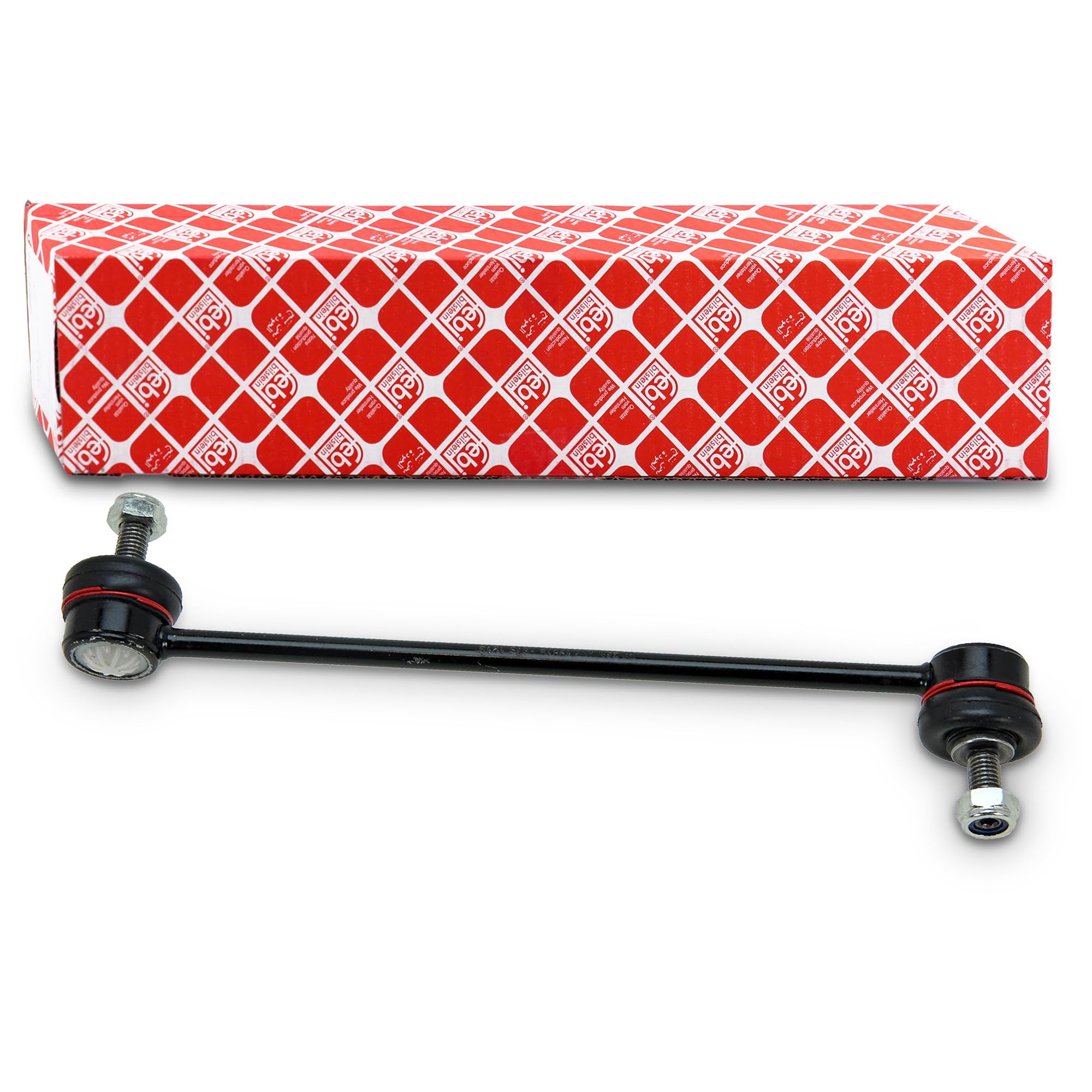 19518 Stabiliser Link with lock nuts, pack of one, Black