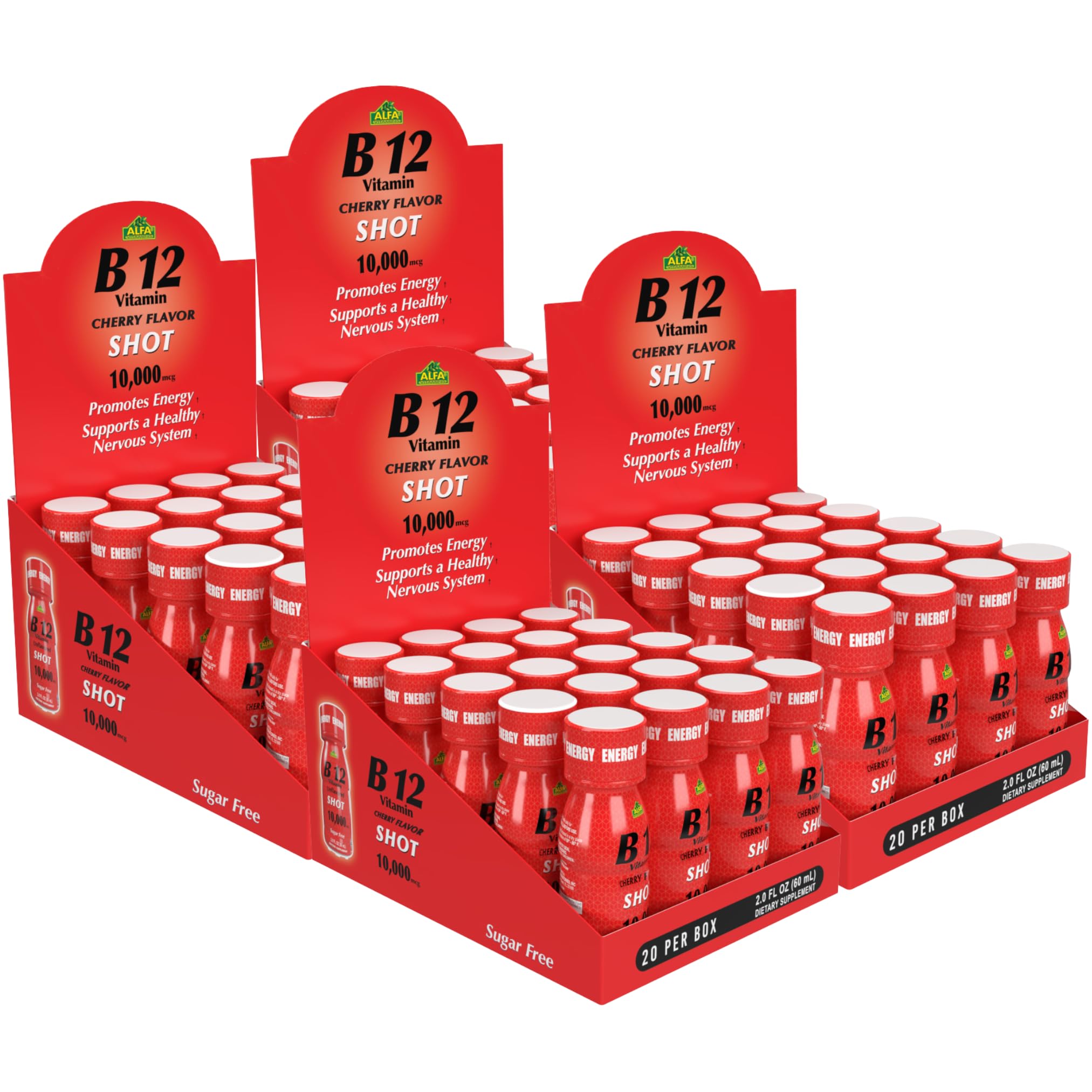 energy injections vitamin b12 Amazon.com: ALFA VITAMINS Vitamin B12 Energy Shot, Natural, Sugar Free  Dietary Supplement, Boosts Energy, Supports Immune System, Cherry Flavored,  Gluten Free, 10000 mcg per Serving, 2.0 oz Bottle, 80 Pack : Health &  Household