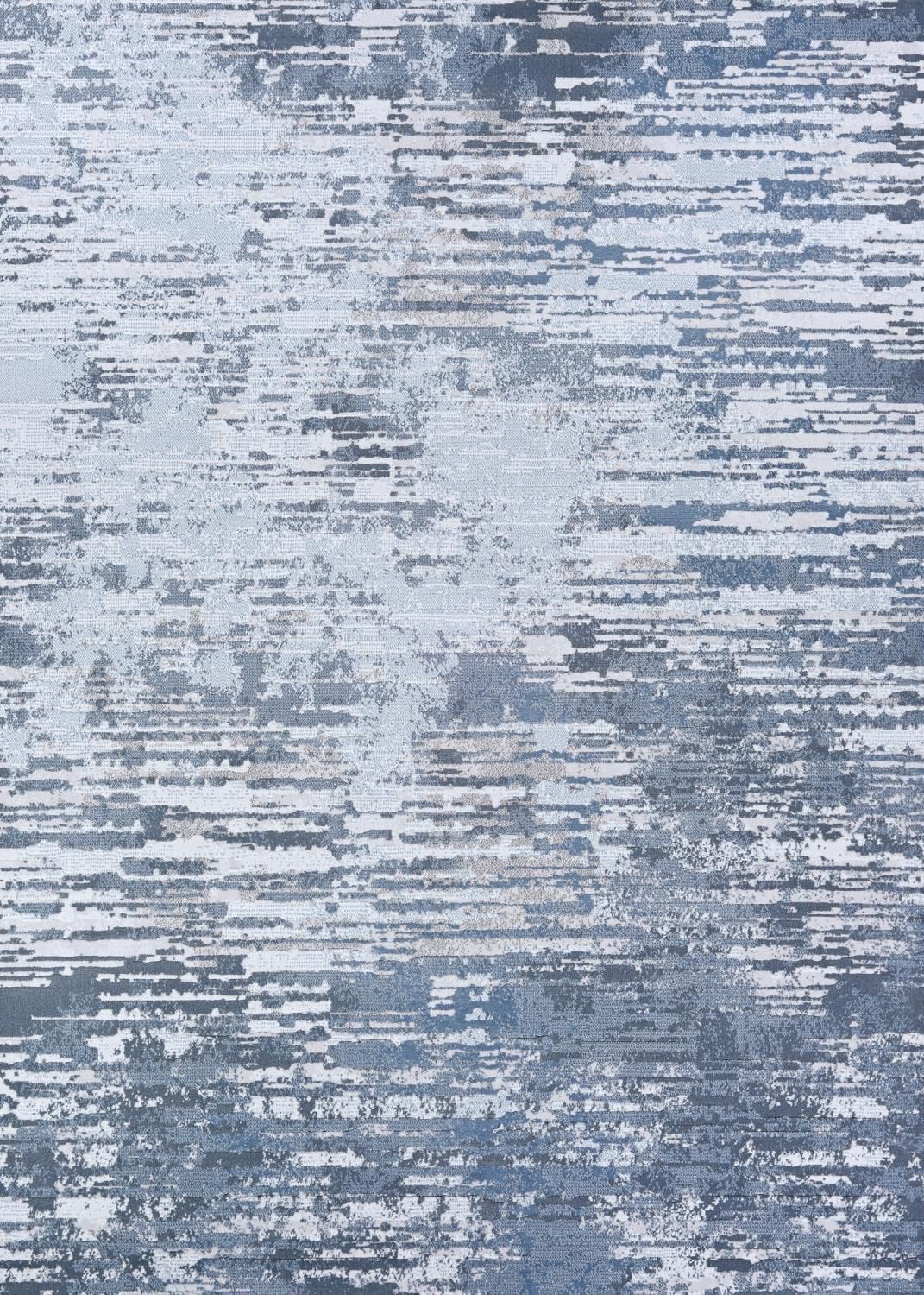 Couristan Serenity Cryptic Area Rug, 5'3" x 7'6", Grey-Opal