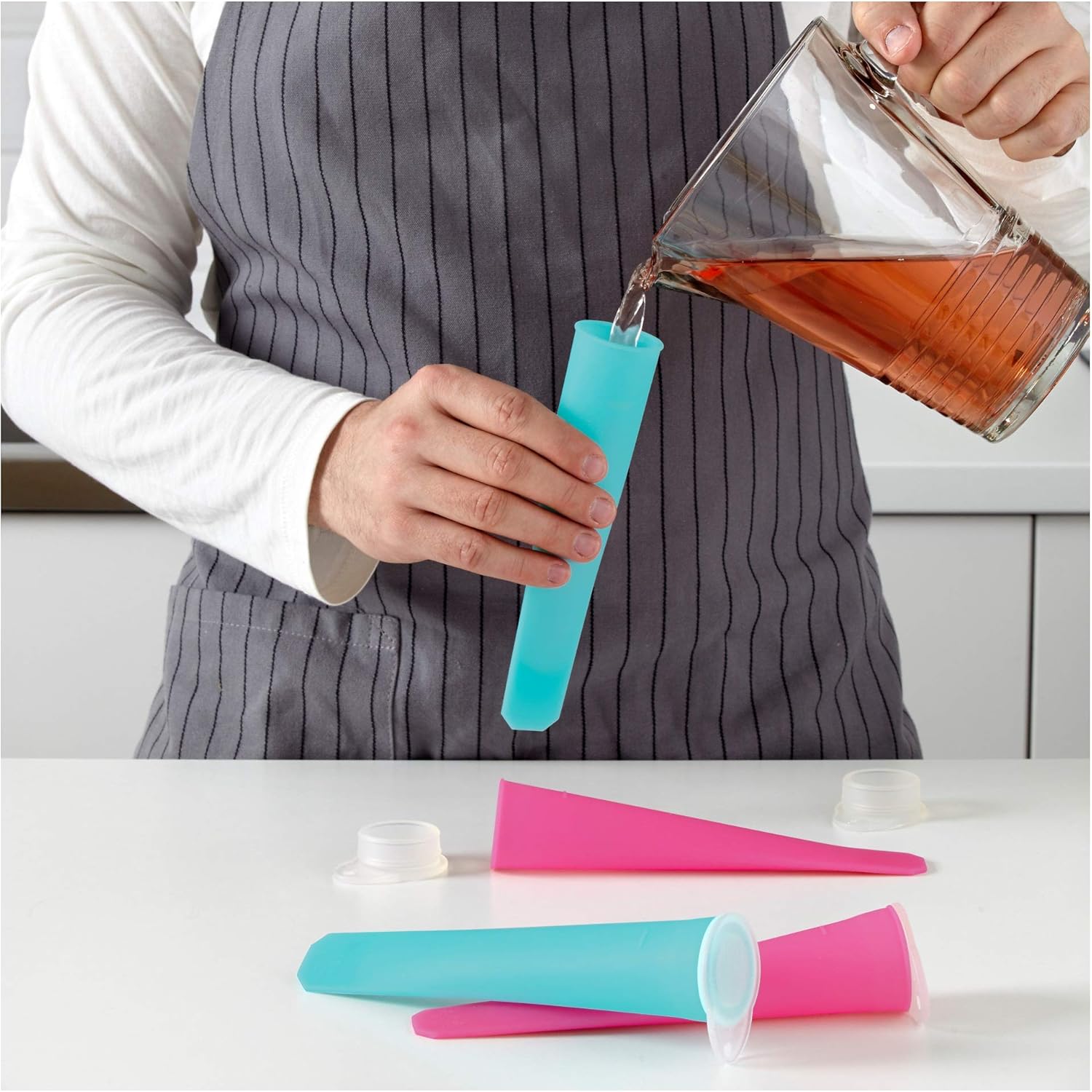 IKEA Utspädd Ice Pop Maker, Pink, Blue