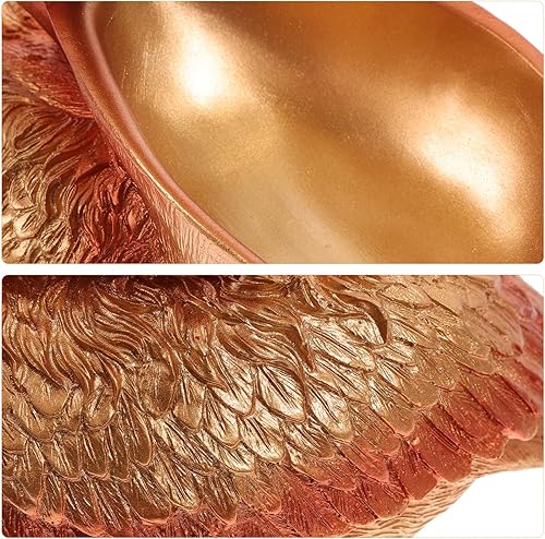 Vista 4 de Beaupretty Llavero plato bandeja de joyería decorativa Pelican Big Mouth Key Tray Organizador Dresser Decoración Entryway Baratija Plato