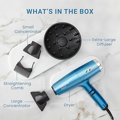 Miniatura 7 de BaBylissPRO Nano Titanium Professional Italian High-Speed Falco Hair Dryer - 2000 watts and Ionic