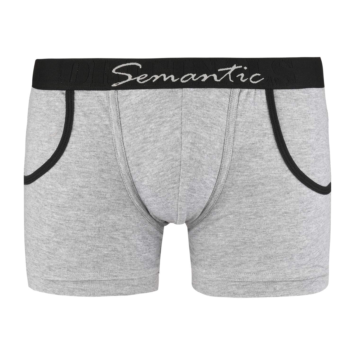 semantic Men's Cotton Trunks with Side Pockets-picture-19