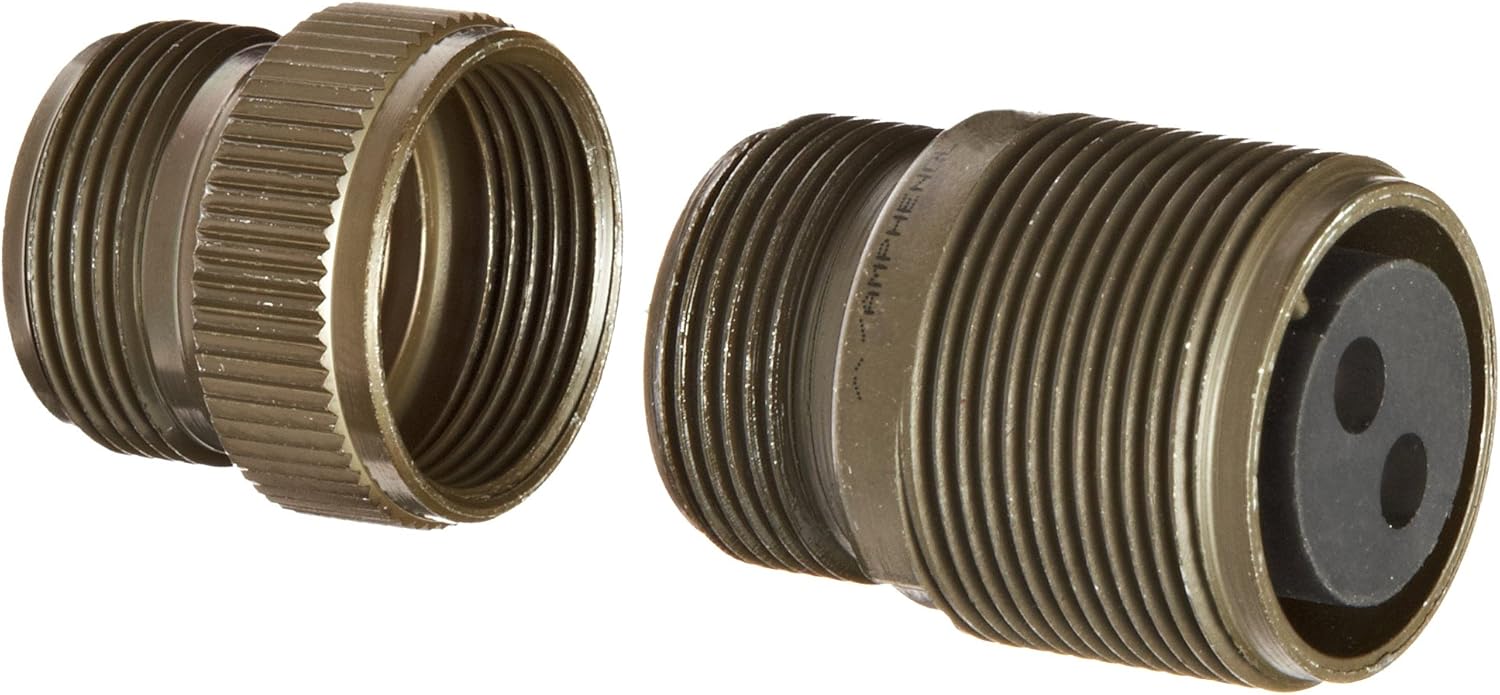 MS3101A16-11S Circular Connector Socket General Duty Non-Environmental Threaded Coupling Solder Termination Cable Connecting Plug 16-11 Insert Arrangement 16 Shell Size 2 Contacts