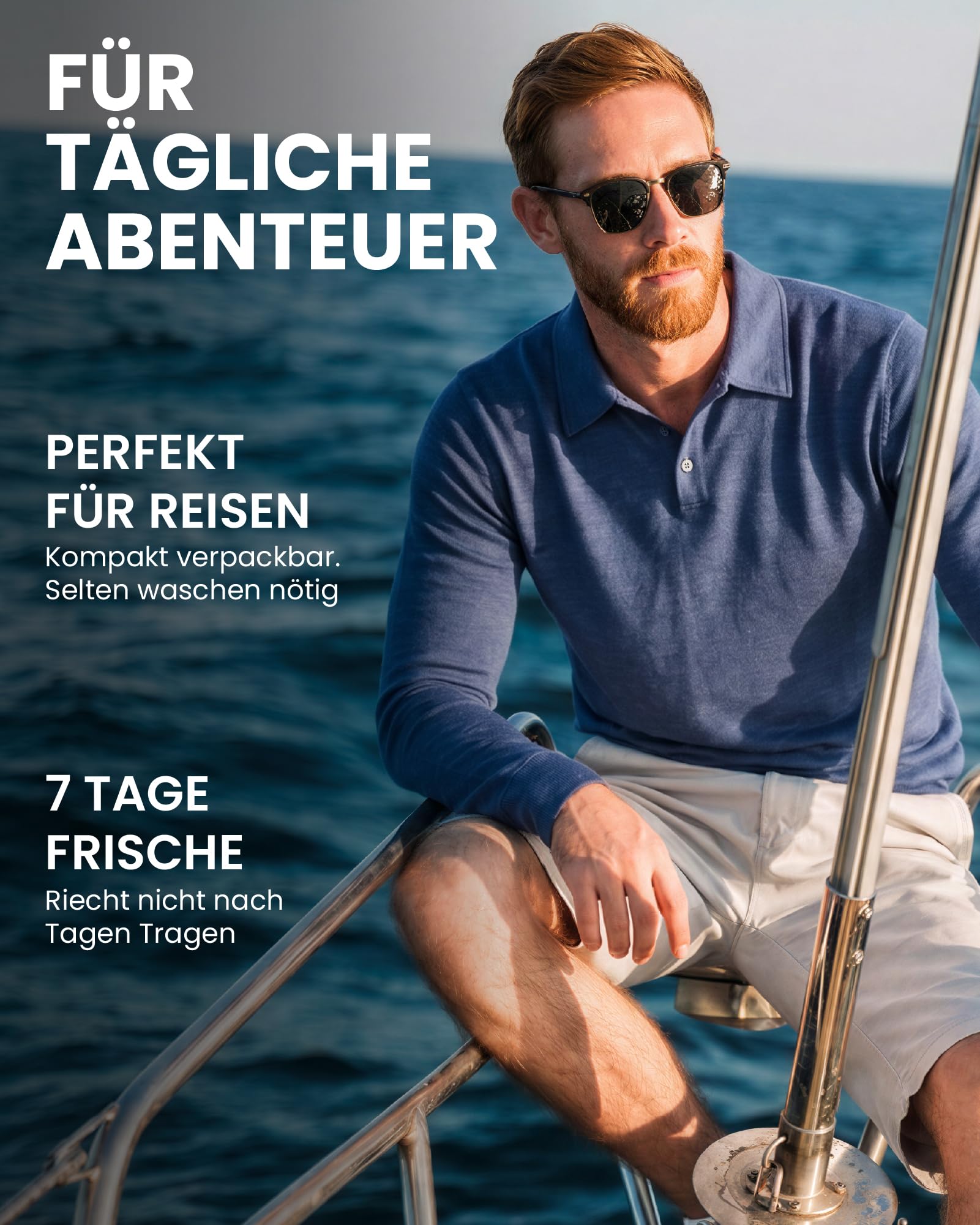100% Merino Poloshirt Herren - Outdoor Atmungsaktiv Merino Shirt Herren Kurzarm Polo und Langarm Polo (XX-Large, Long Sleeve Charcoal)