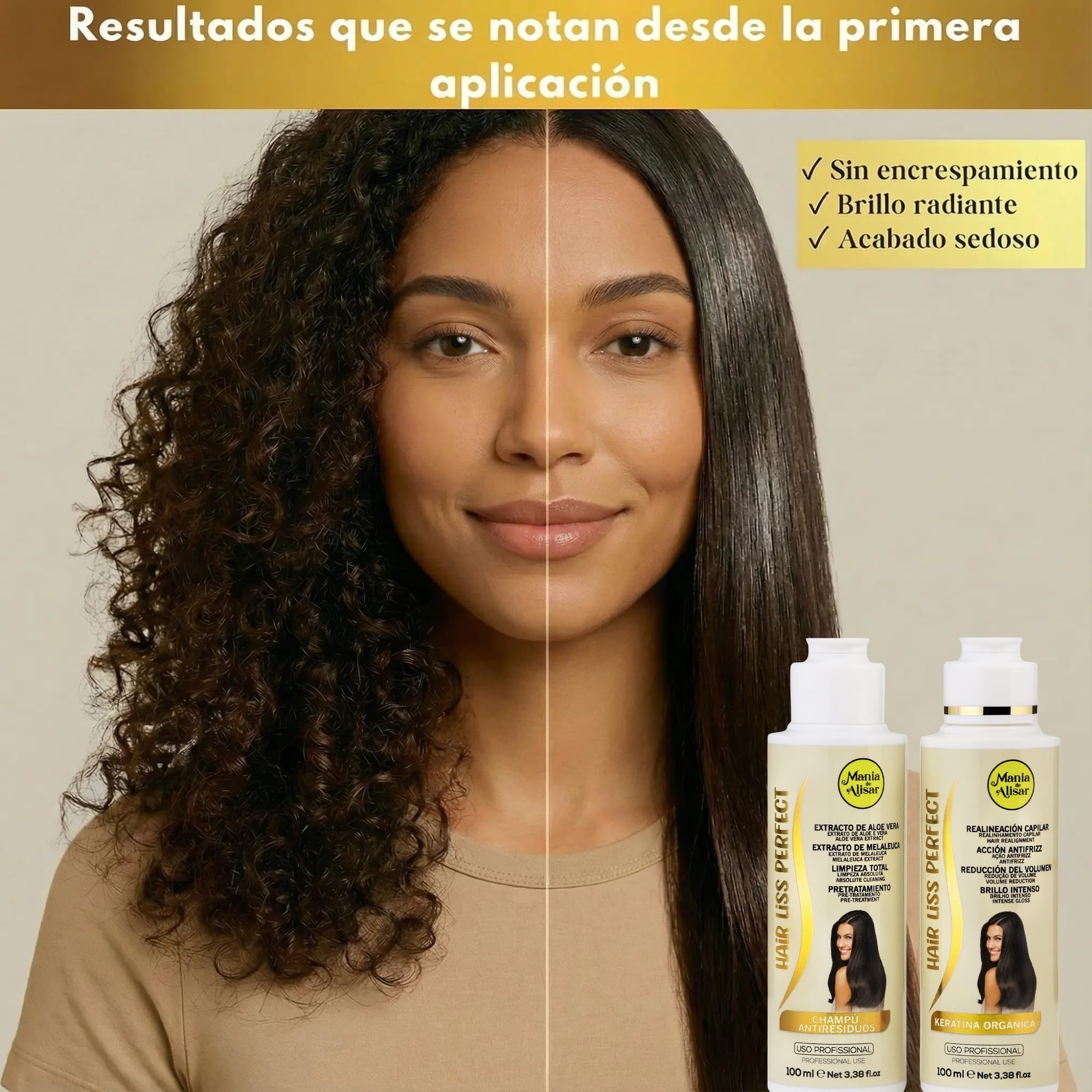 Kit Alisado Brasileño Keratina Orgánica Progresivo 2 x 100 ml