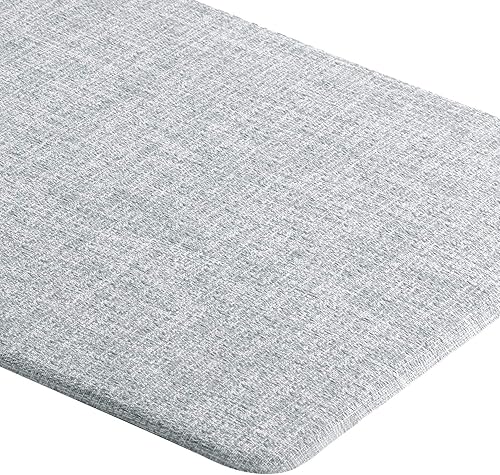 Miniatura 4 de Qsy Tapetes de piso para cocina, anti-fatiga, cómodos, con bordes biselados de espuma de policloruro de vinilo (PVC), antideslizantes, impermeables,