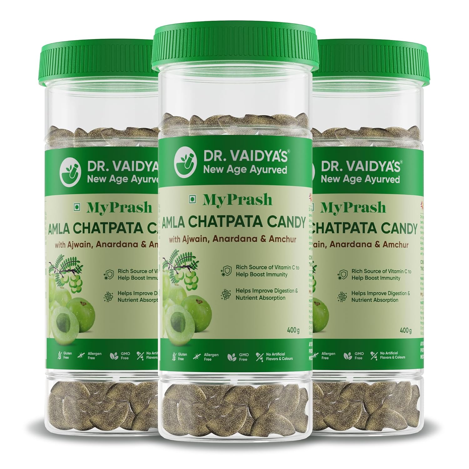 Buy Dr. Vaidya's MyPrash Amla Chatpata Candy with Ajwain, Anardana